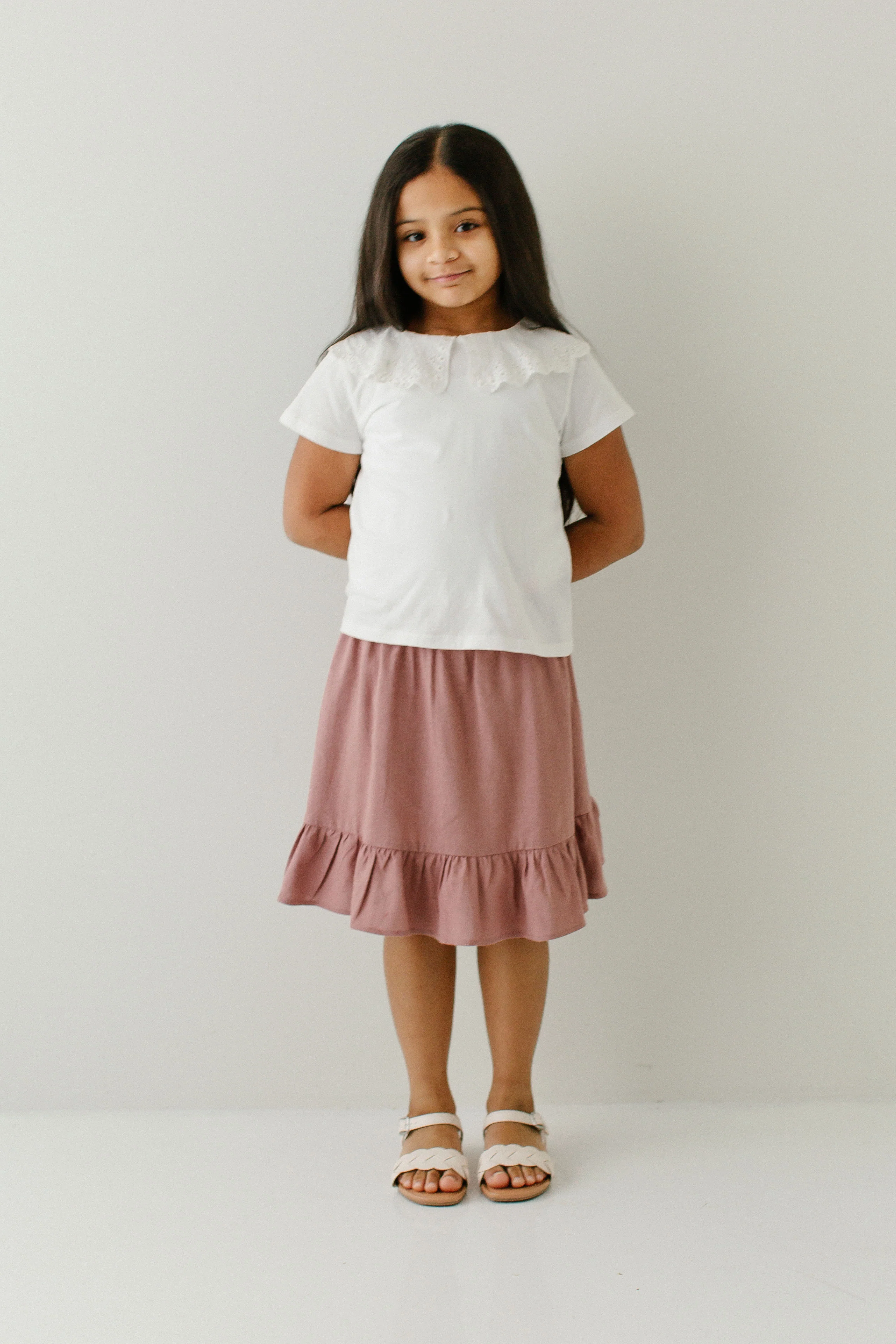 'Mallory' Girl Eyelet Collared Top FINAL SALE - Image 4