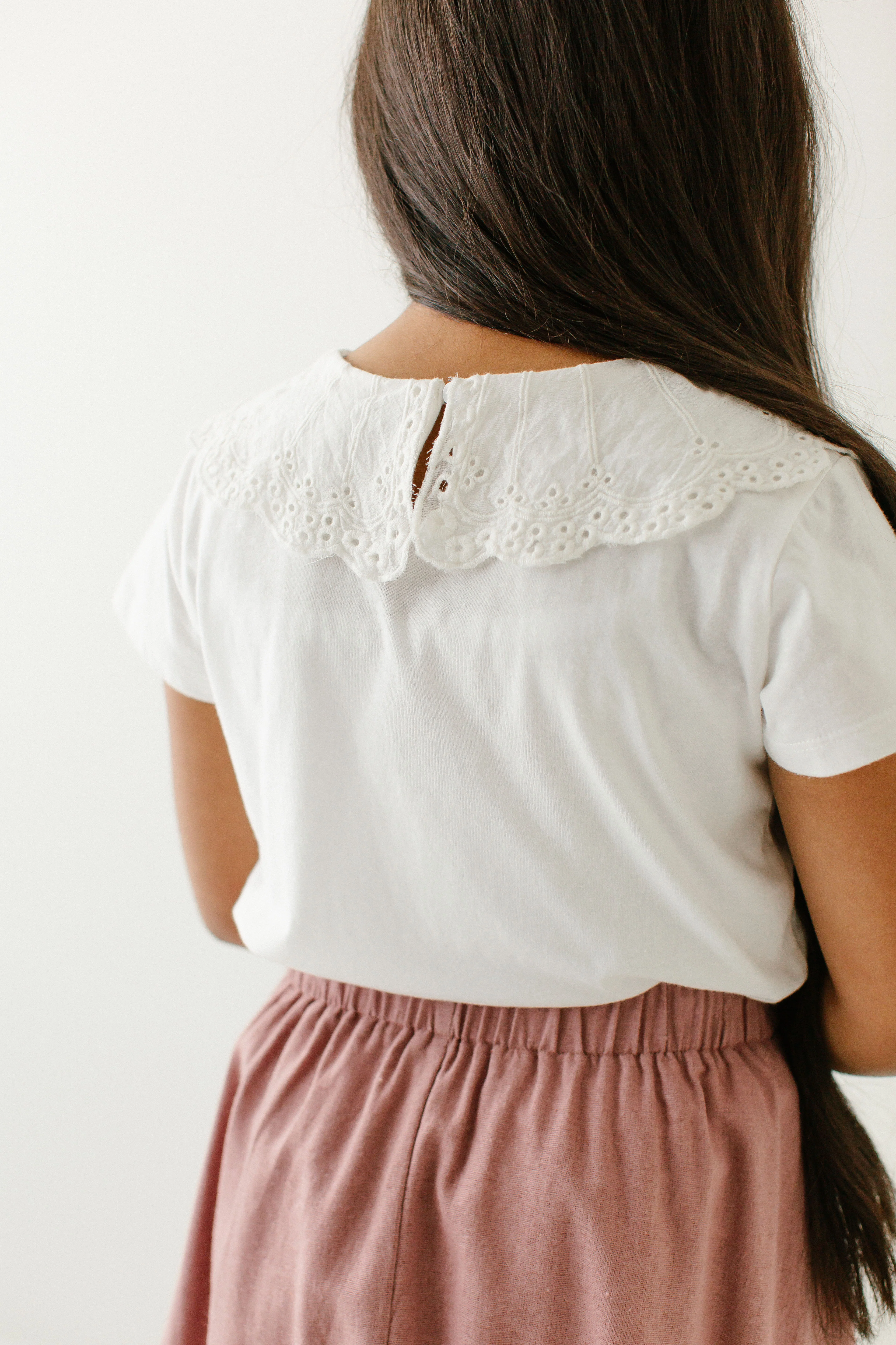 'Mallory' Girl Eyelet Collared Top FINAL SALE - Image 6