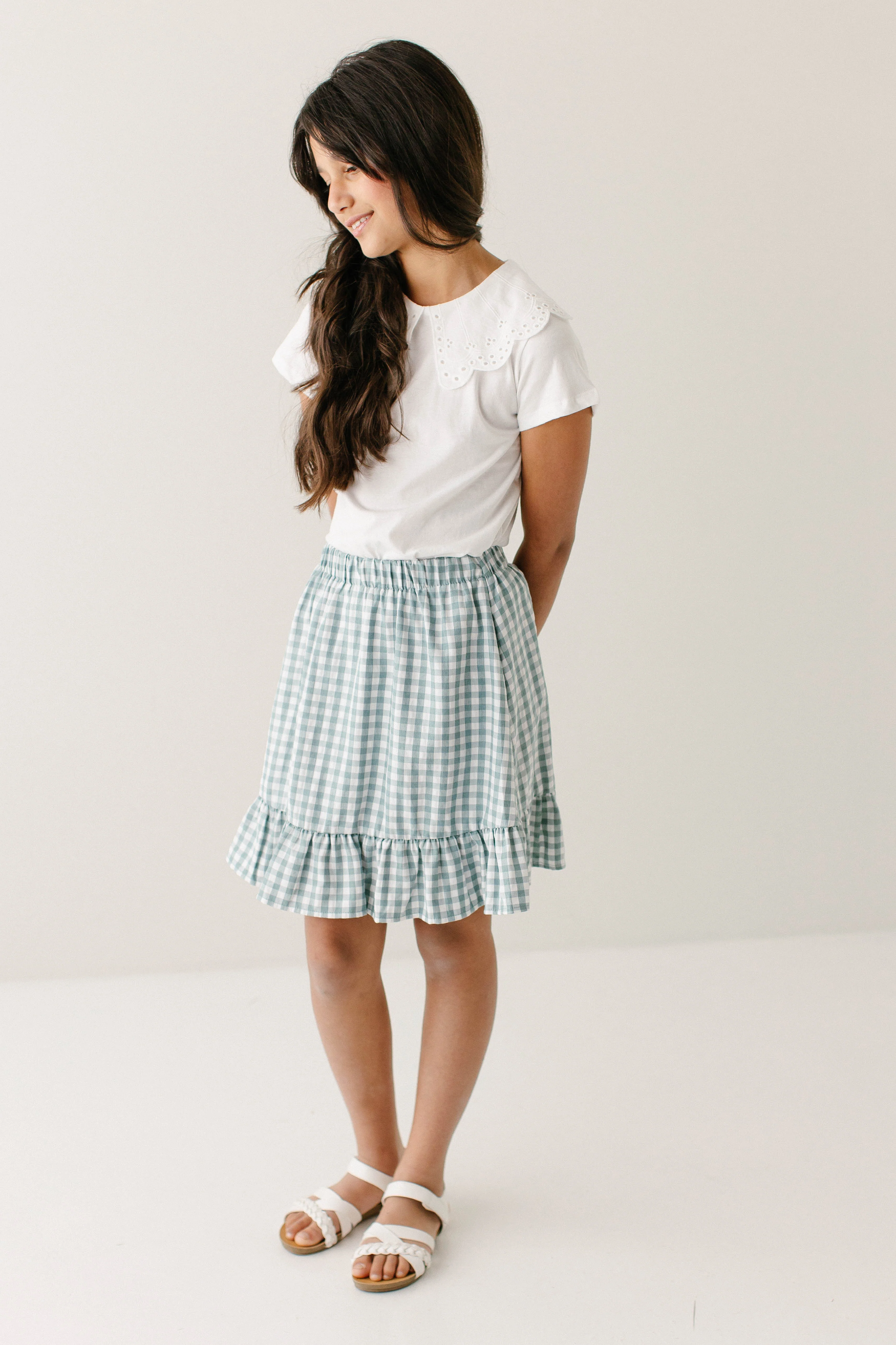 'Mallory' Girl Eyelet Collared Top FINAL SALE - Image 7