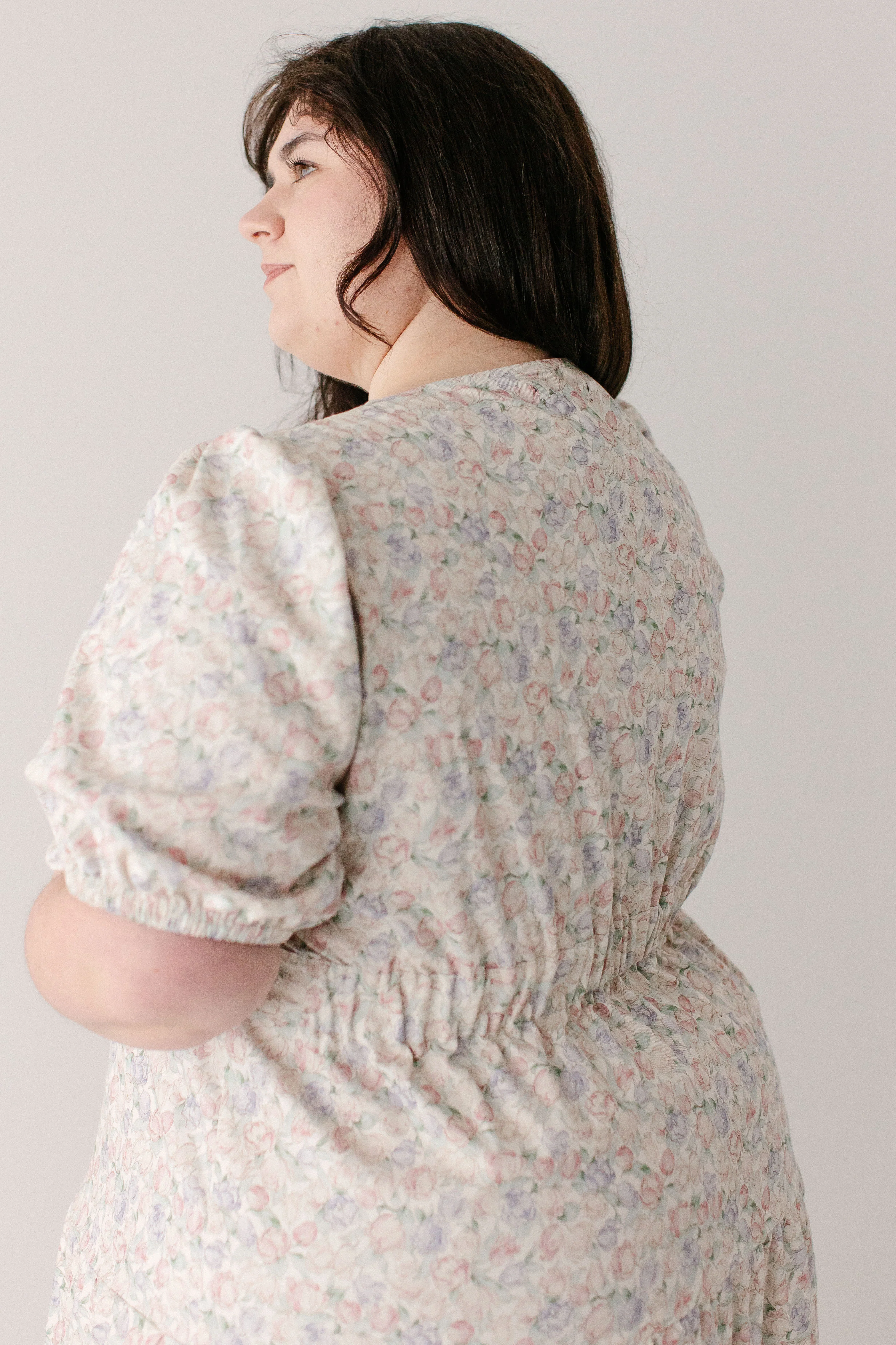 Marguerite Tulip Floral Button Down Midi Dress - Image 13