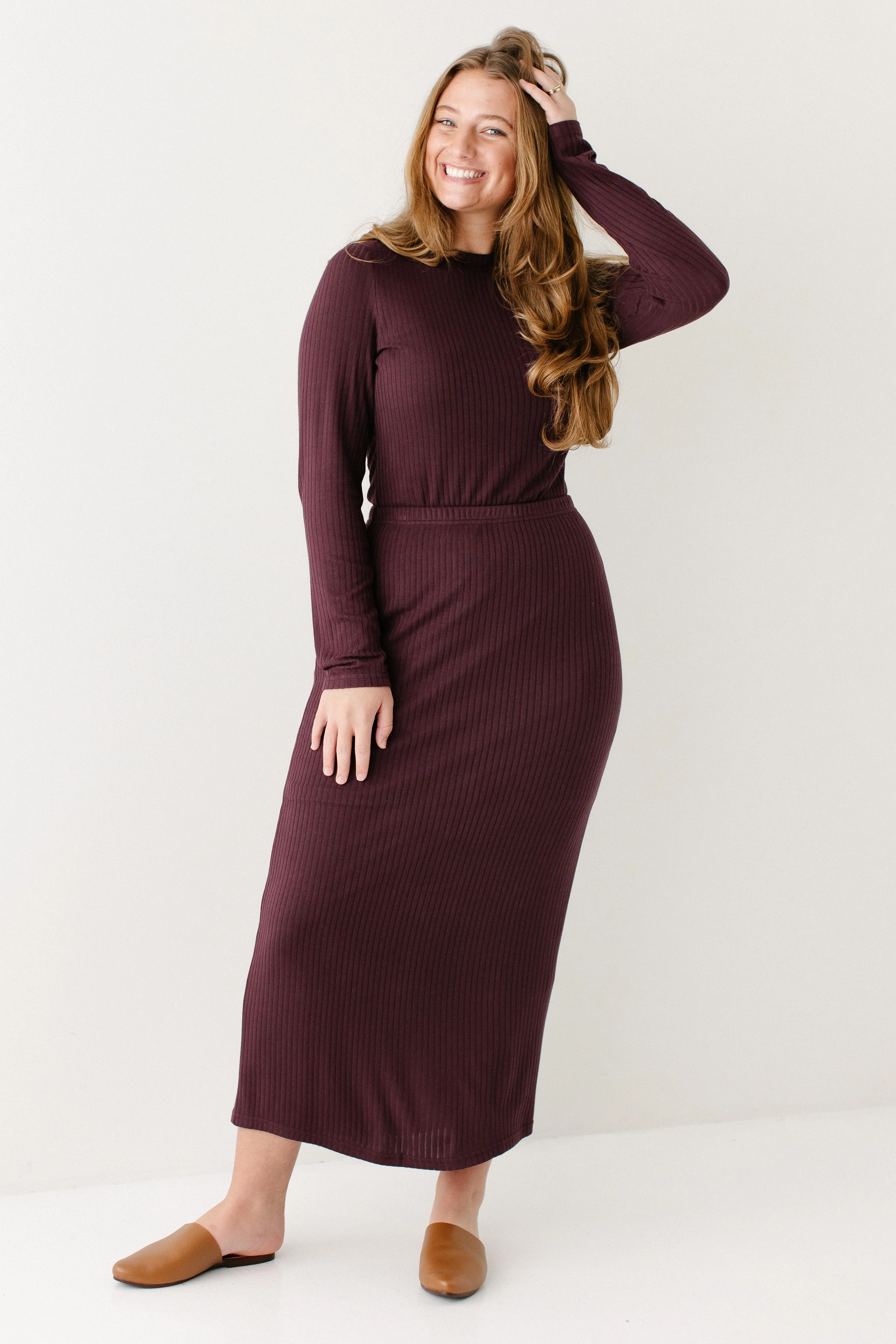 'Marilyn' Ribbed Knit Long Sleeve Top FINAL SALE - Image 4