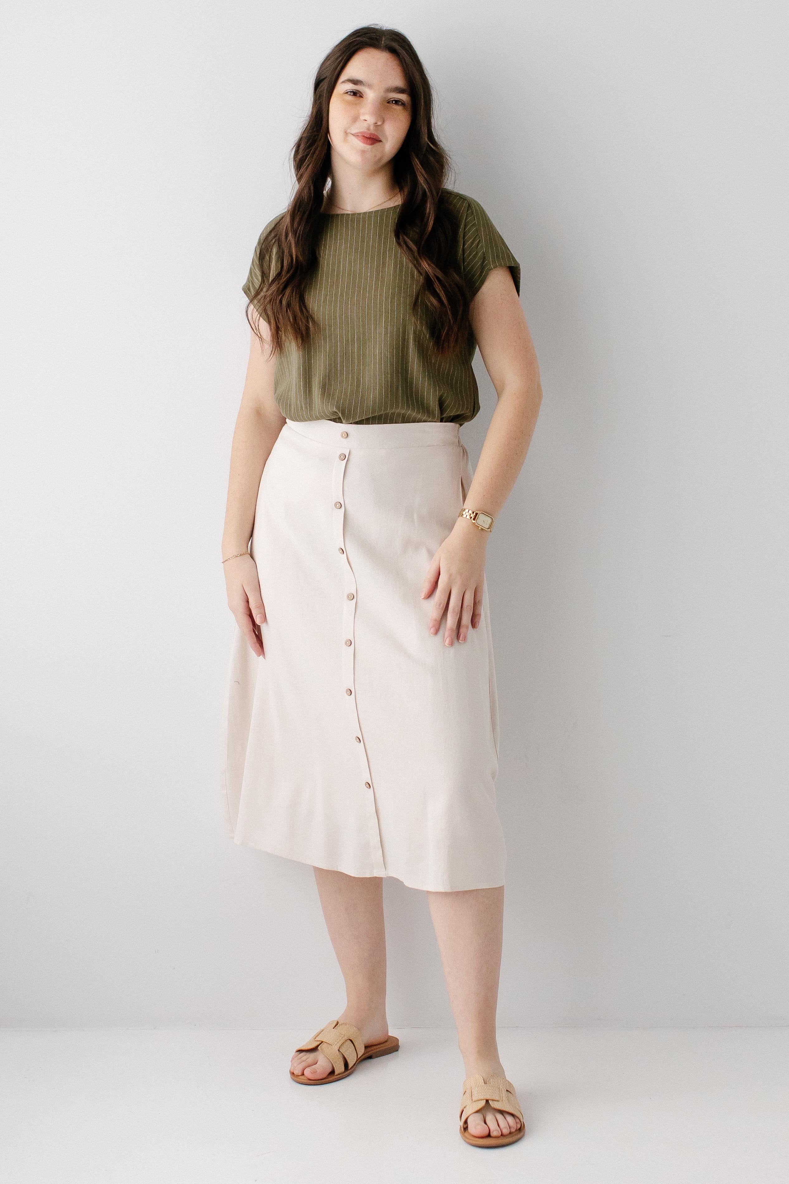 Meg Pinstripe Top - Image 5