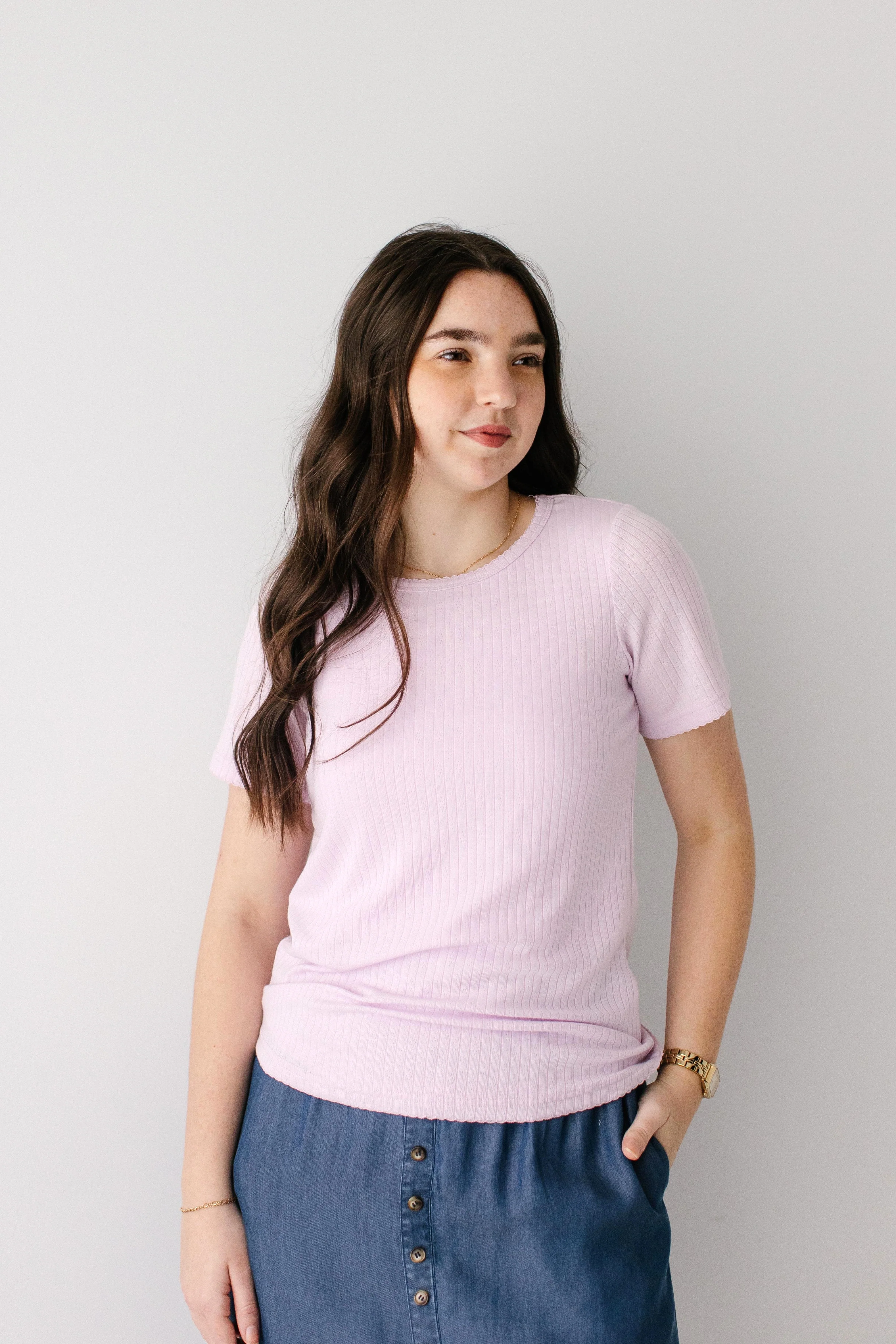 Mia Pointelle Knit Top - Image 10