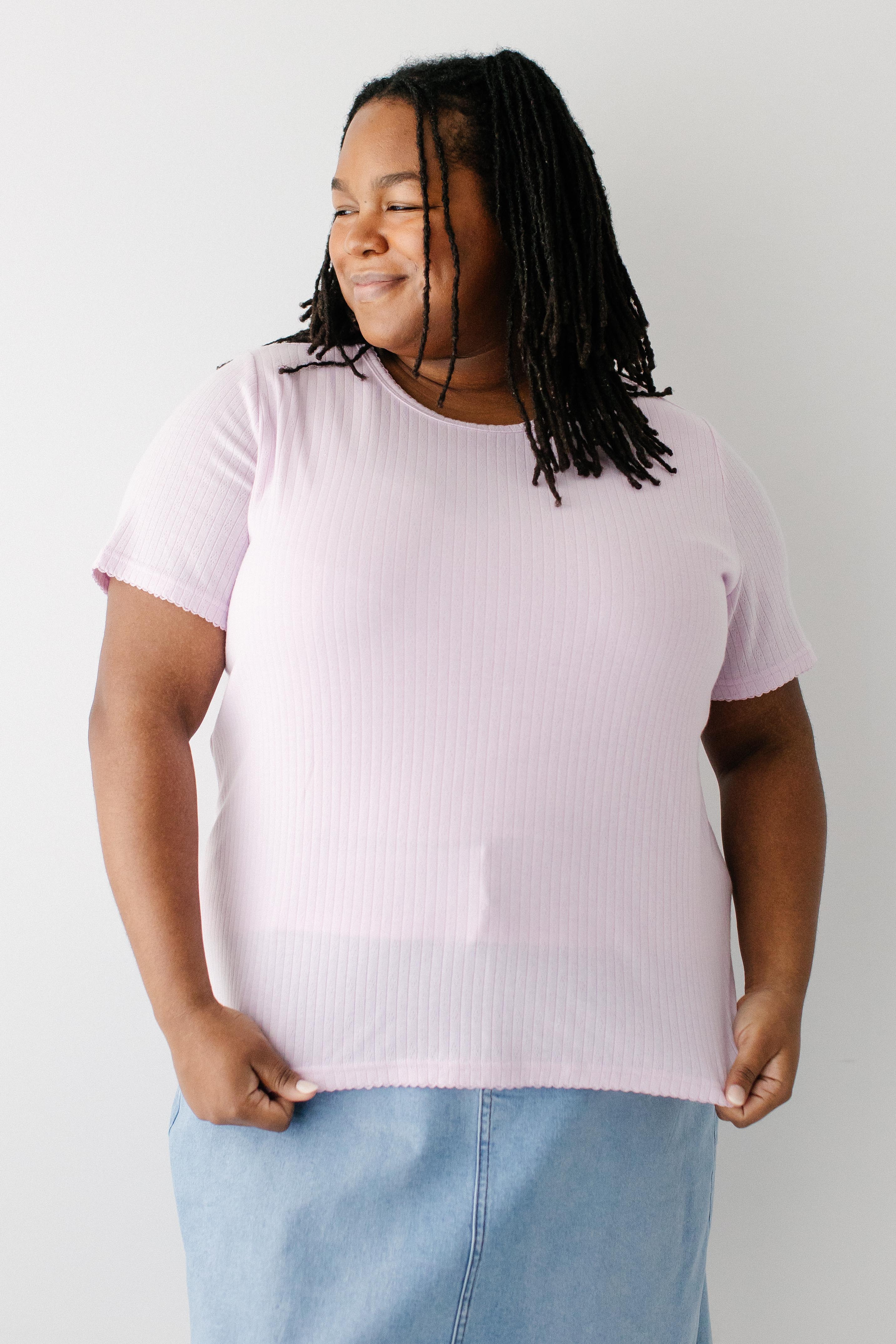 Mia Pointelle Knit Top - Image 11