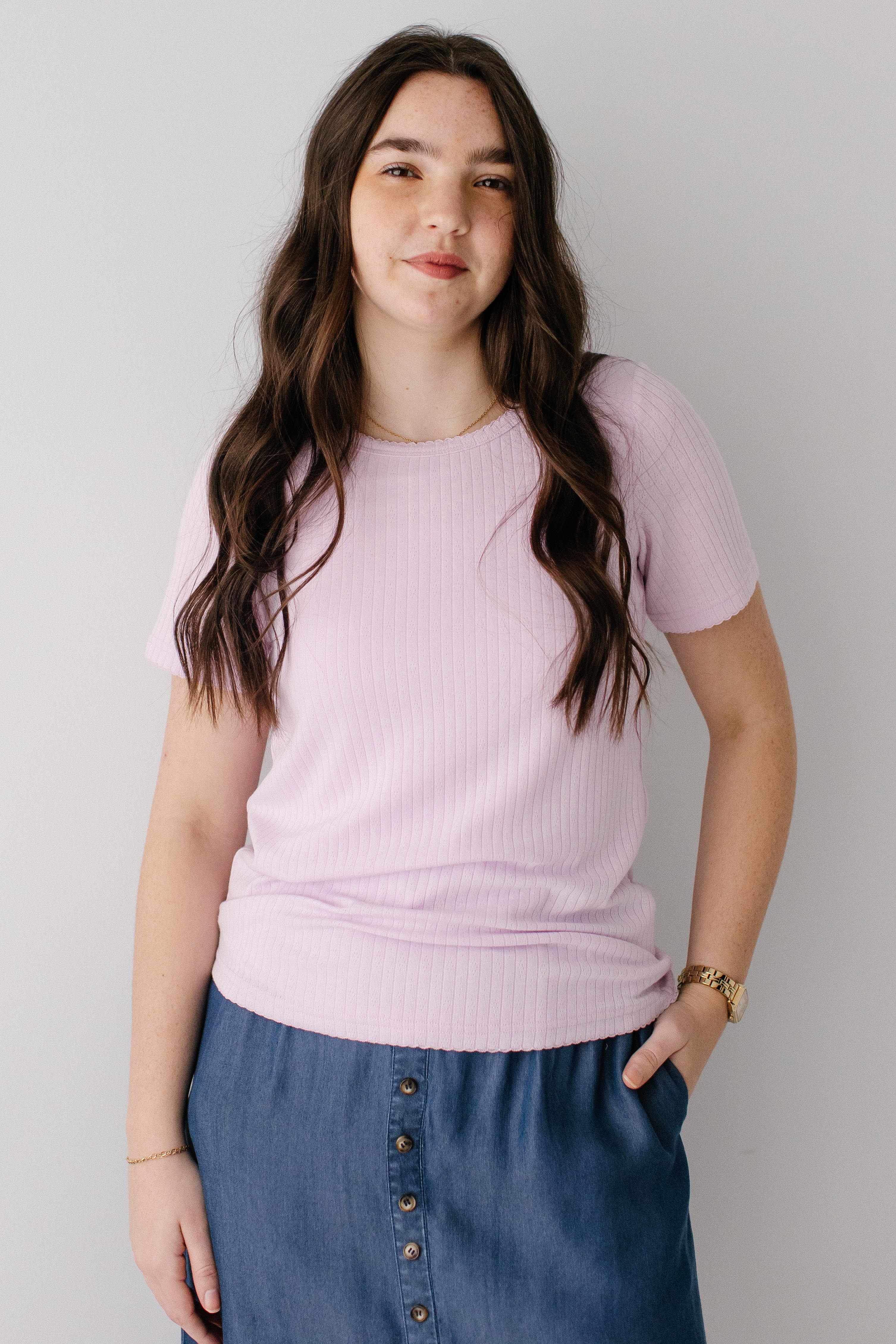 Mia Pointelle Knit Top - Image 12