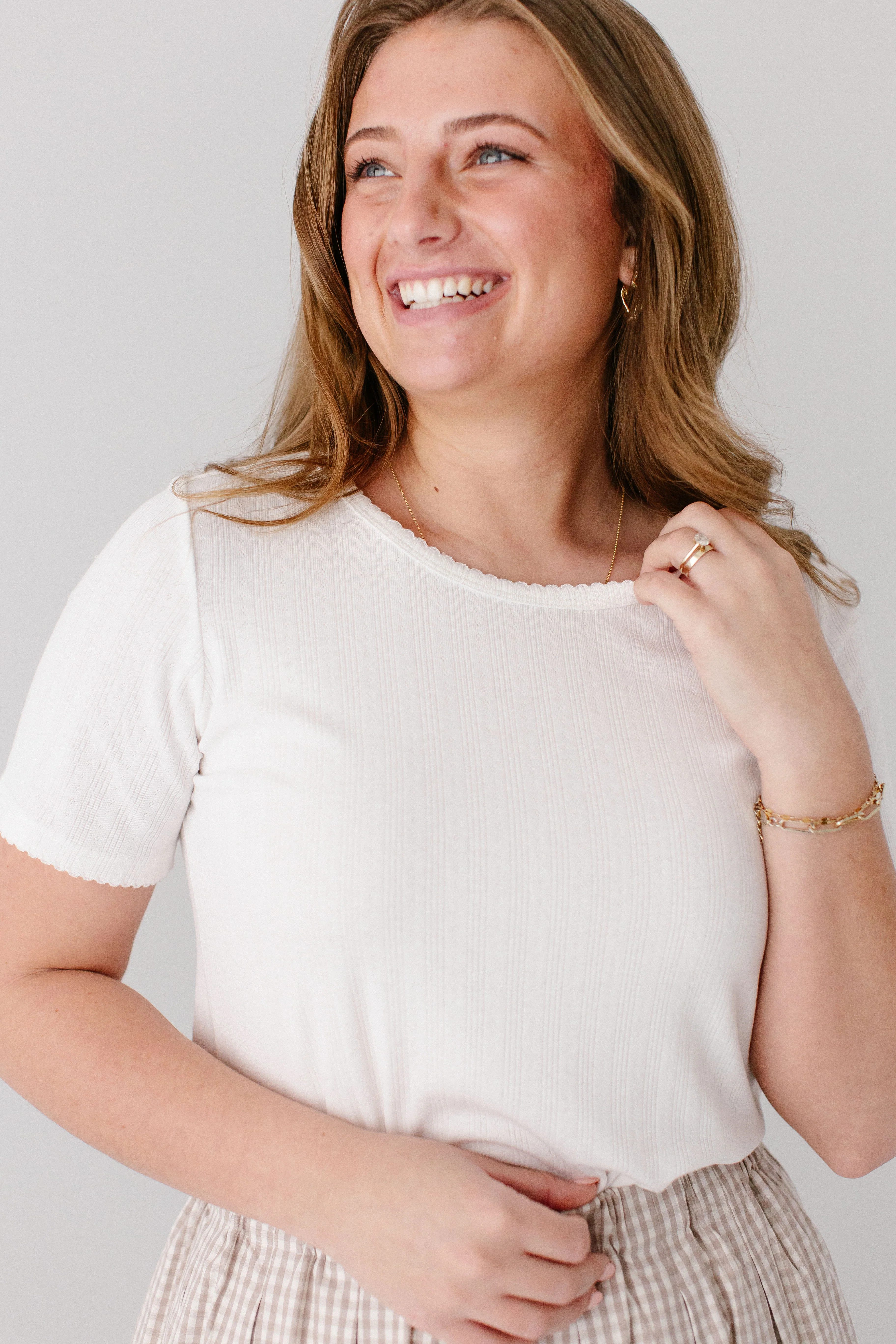 Mia Pointelle Knit Top - Image 21