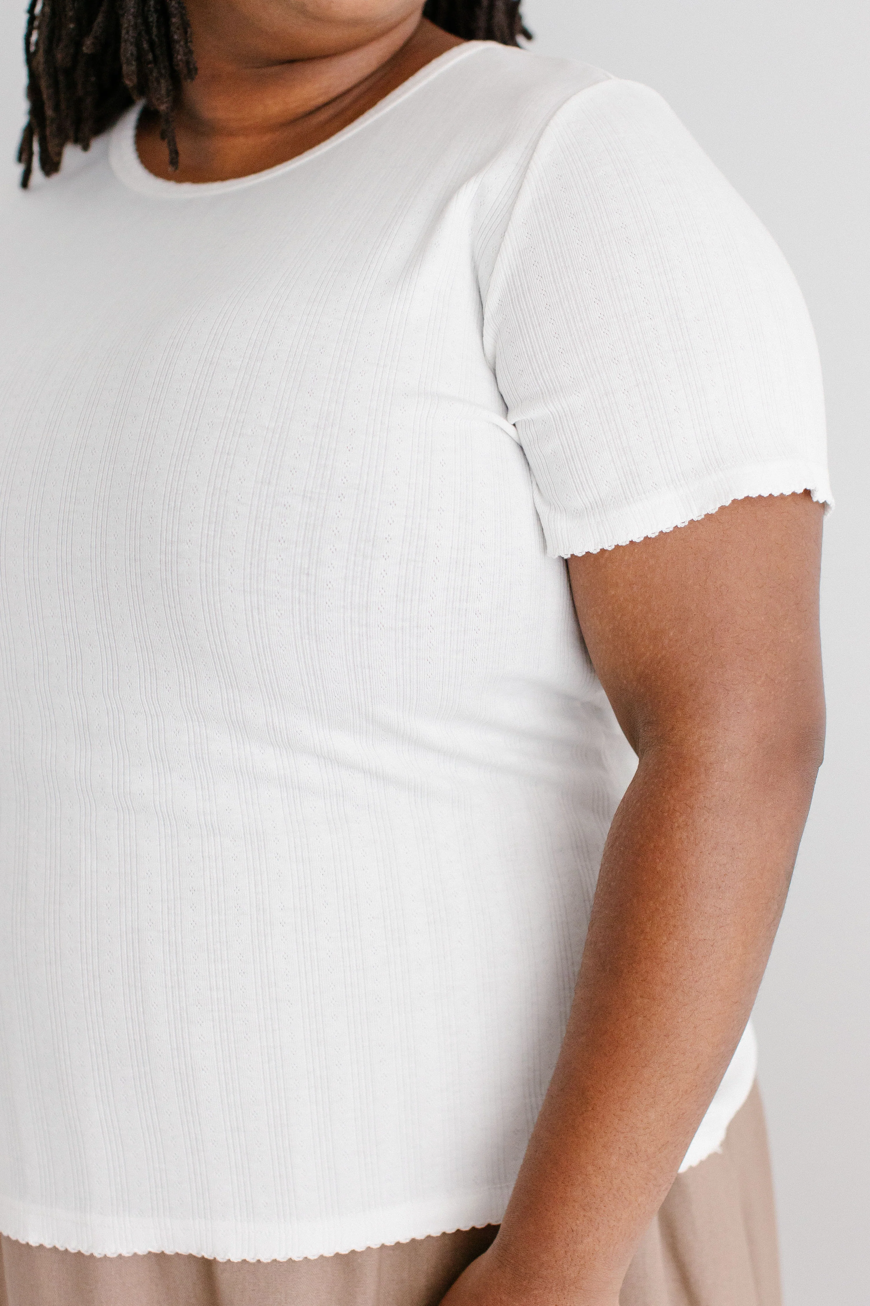 Mia Pointelle Knit Top - Image 25