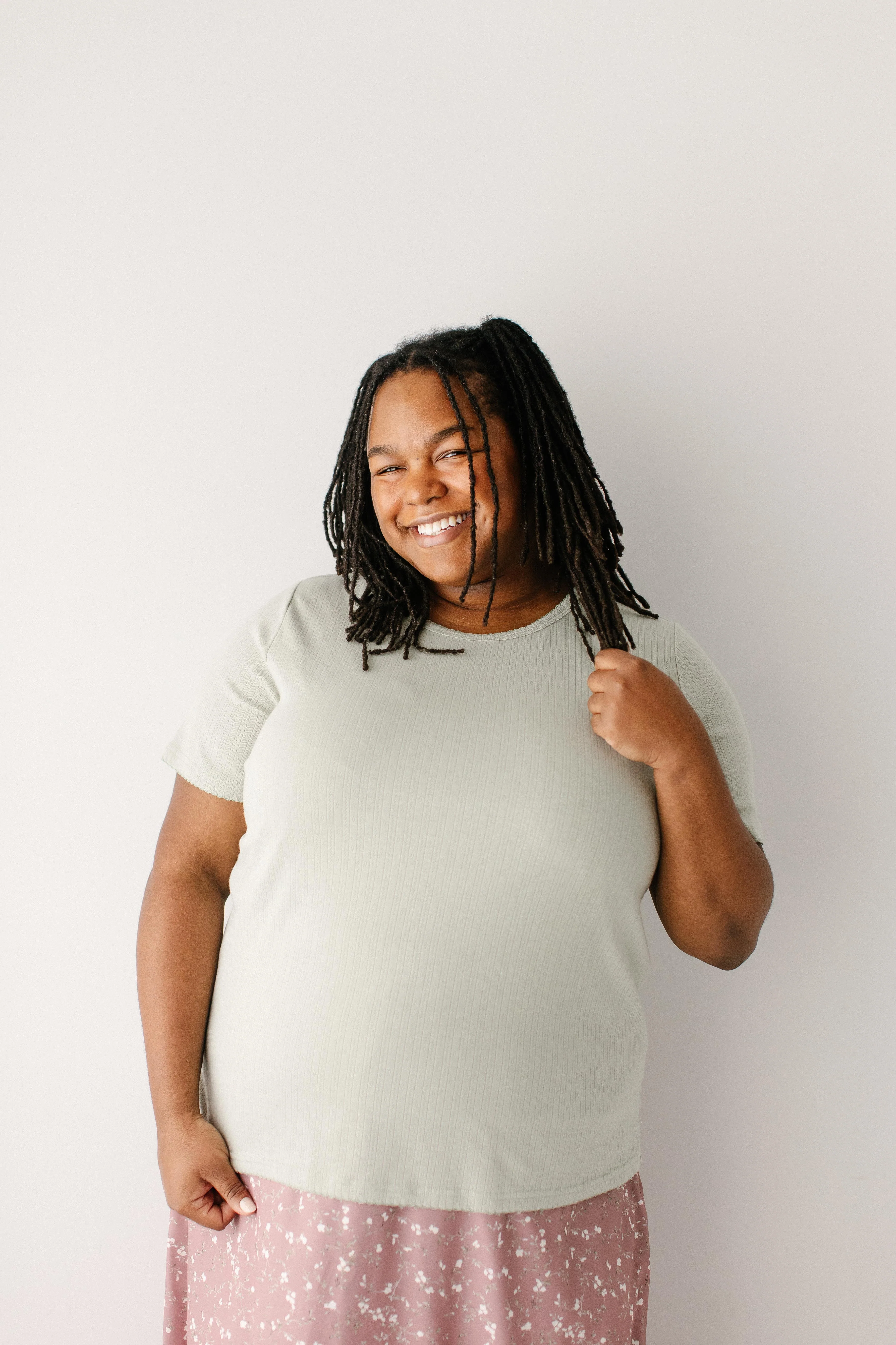 Mia Pointelle Knit Top - Image 3