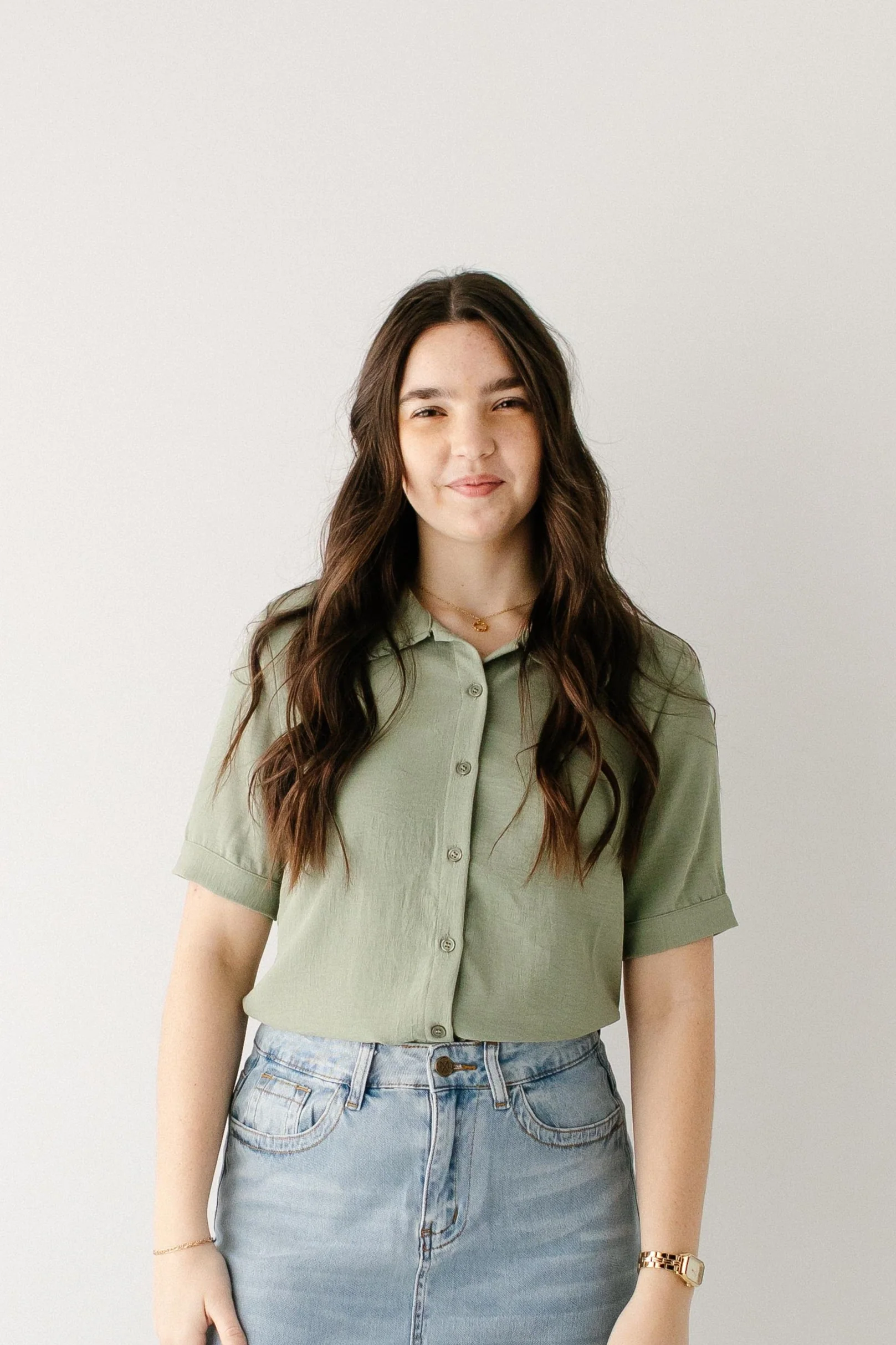 Moira Peter Pan Collar Button Down Top - Image 2