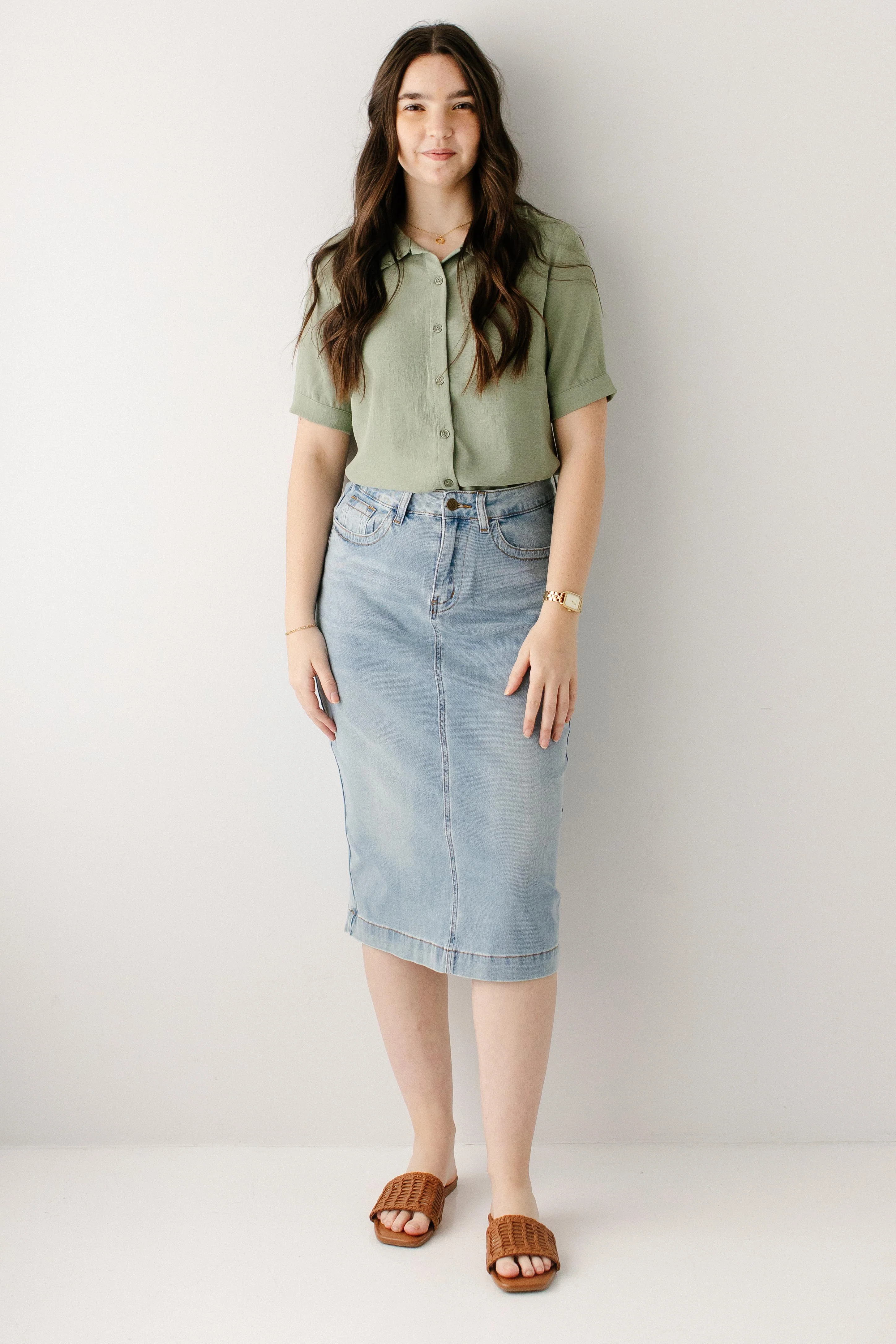 Moira Peter Pan Collar Button Down Top - Image 5