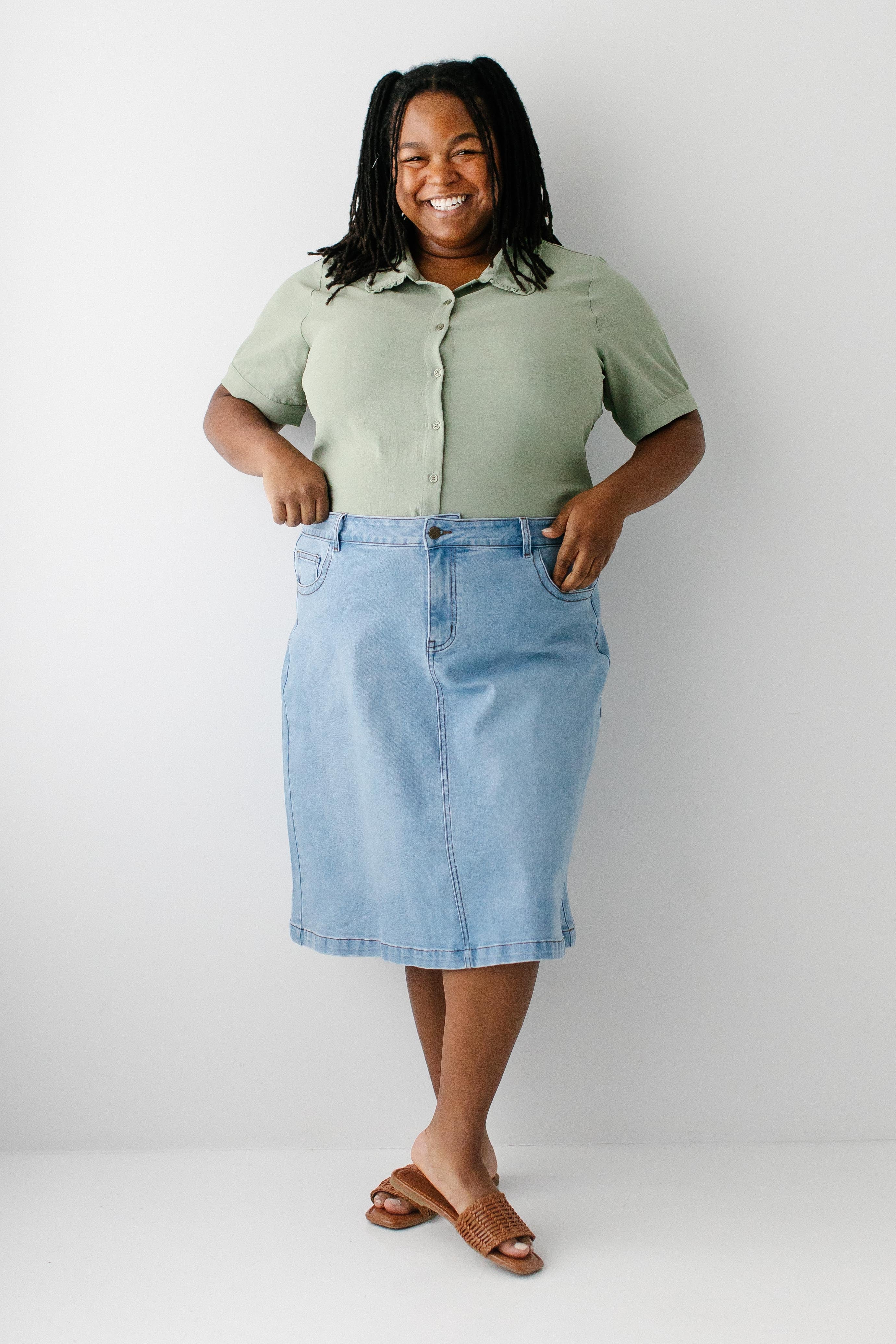 Moira Peter Pan Collar Button Down Top - Image 8