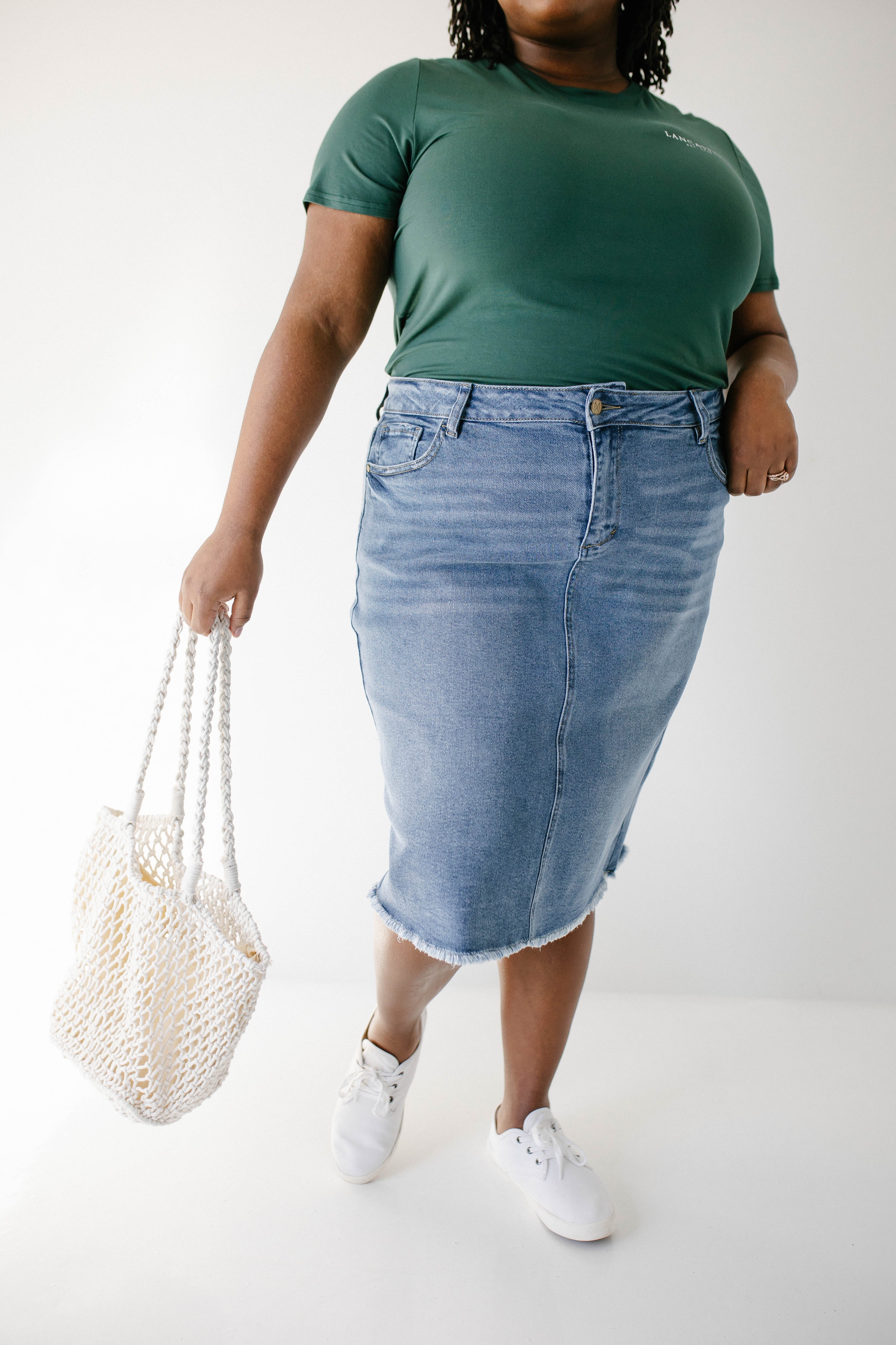 Nala Distressed Denim Skirt - Image 15