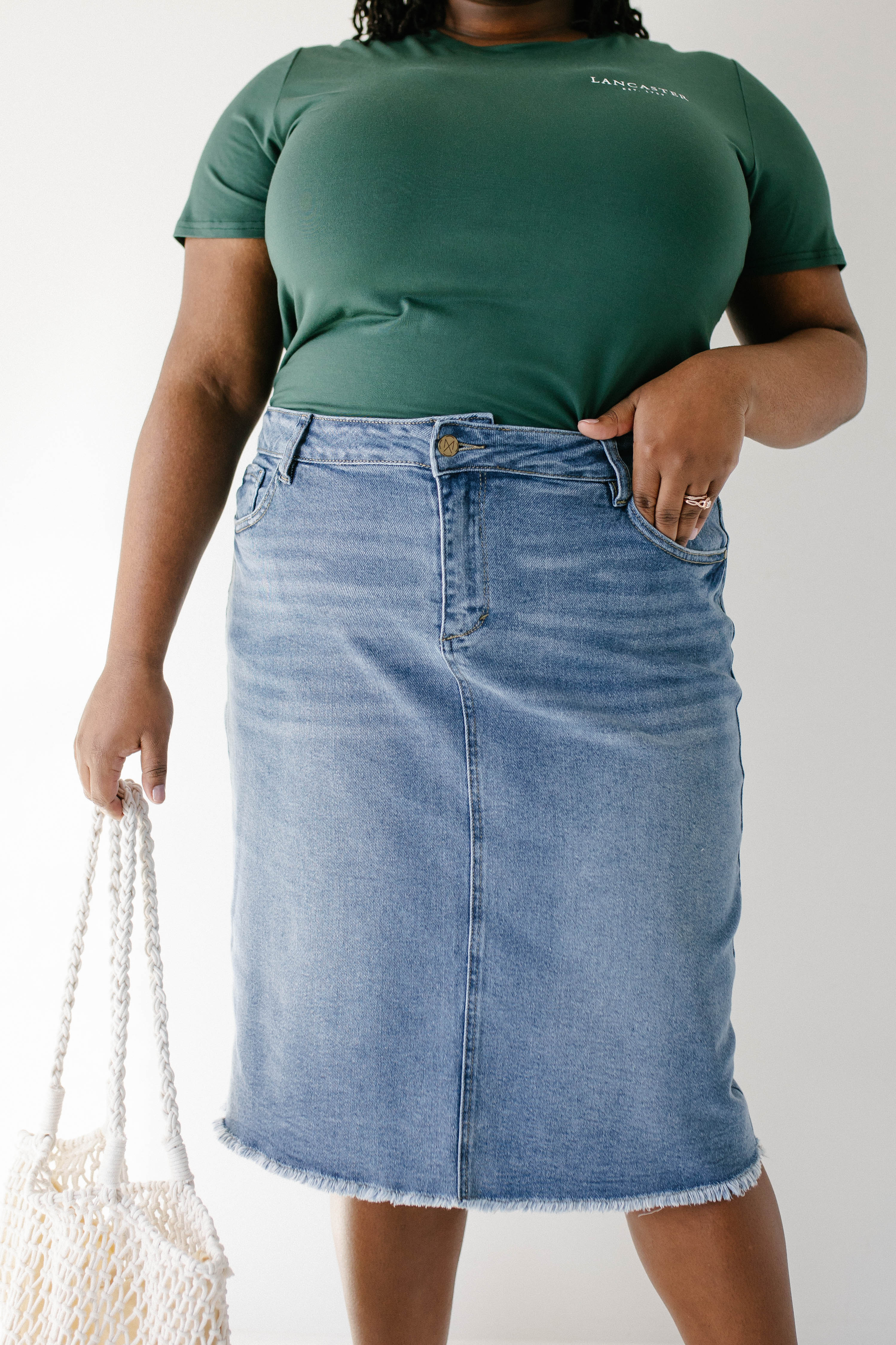 Nala Distressed Denim Skirt - Image 16