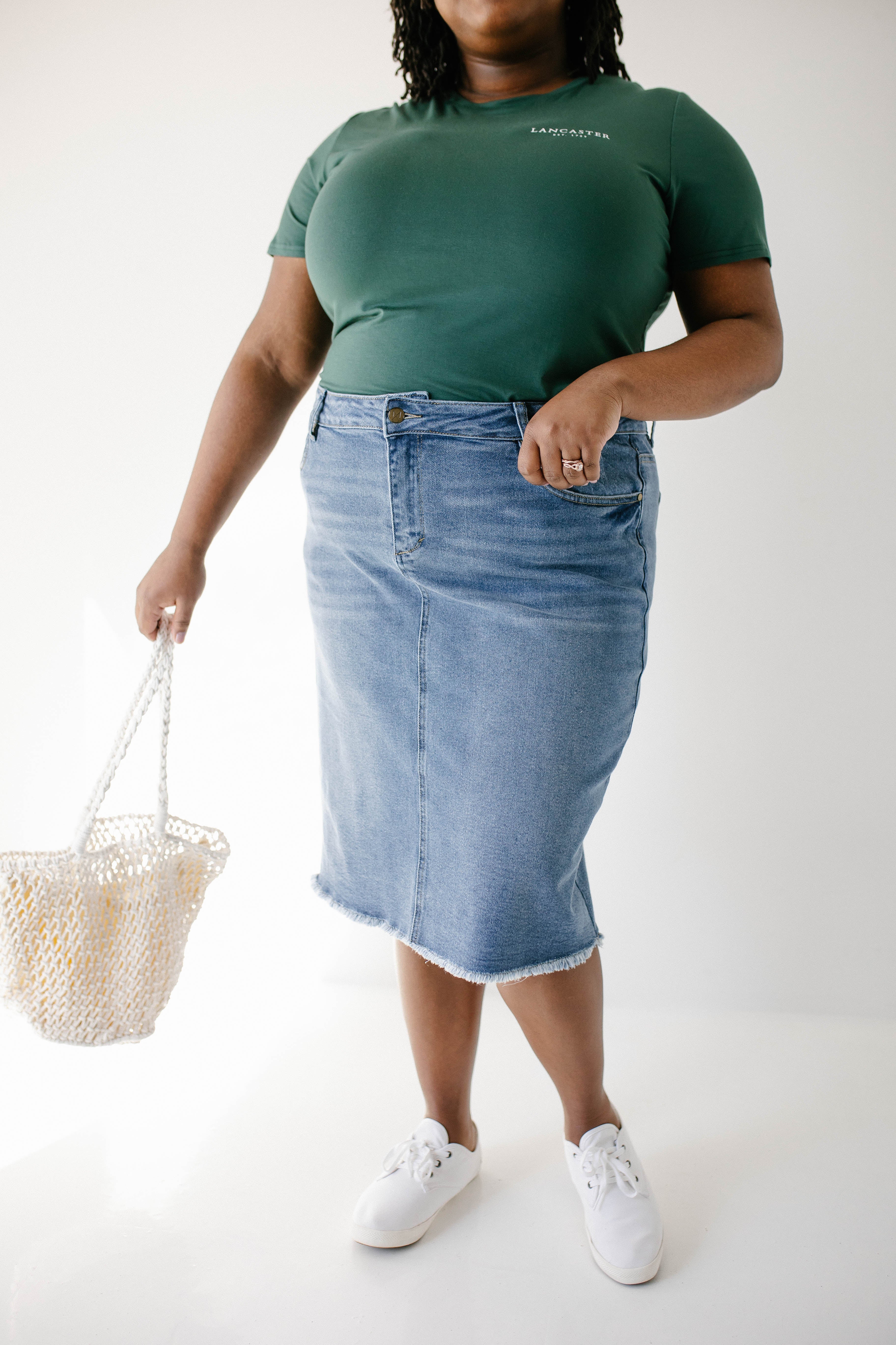 Nala Distressed Denim Skirt - Image 17