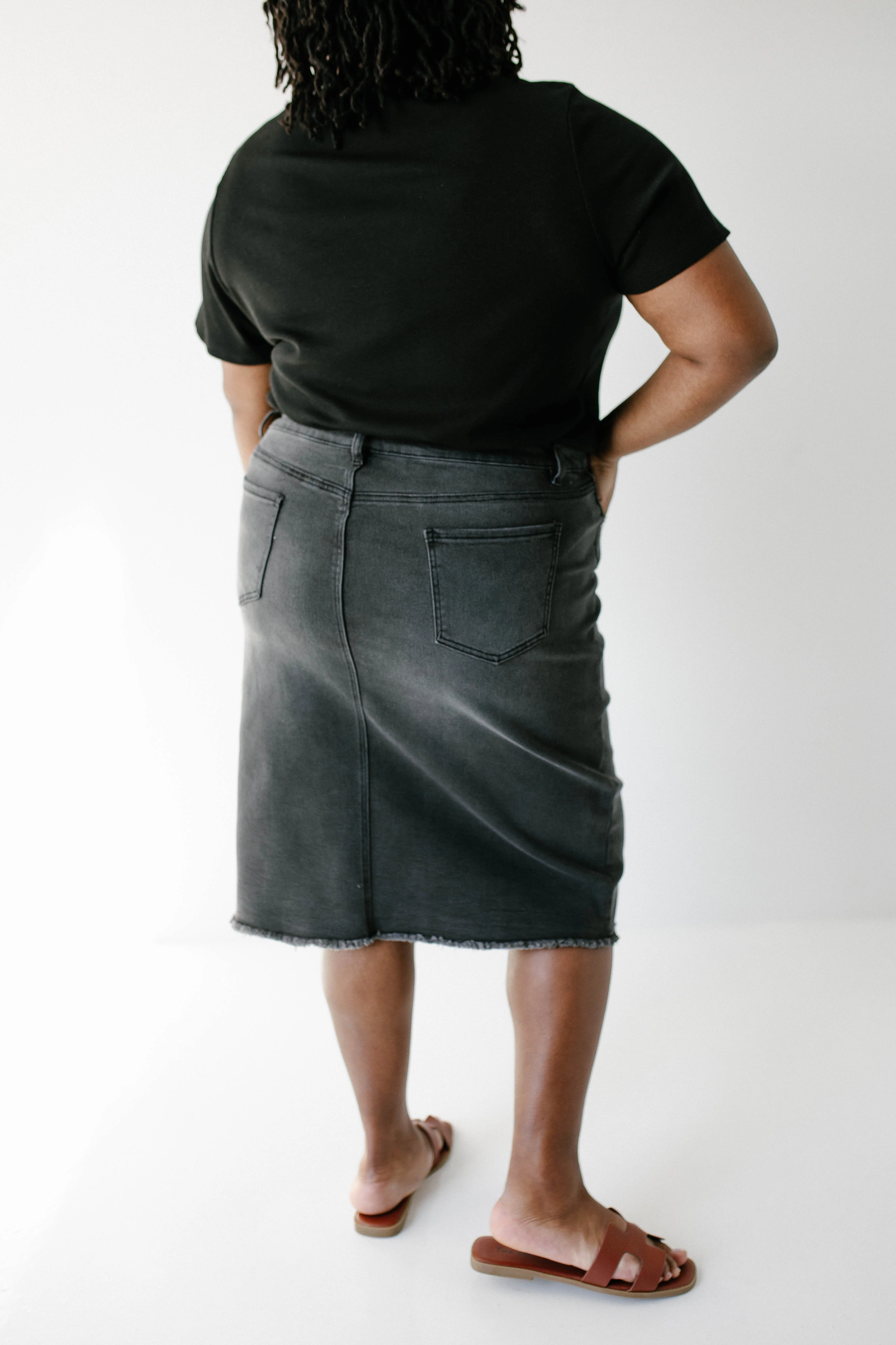 Nala Distressed Denim Skirt - Image 4