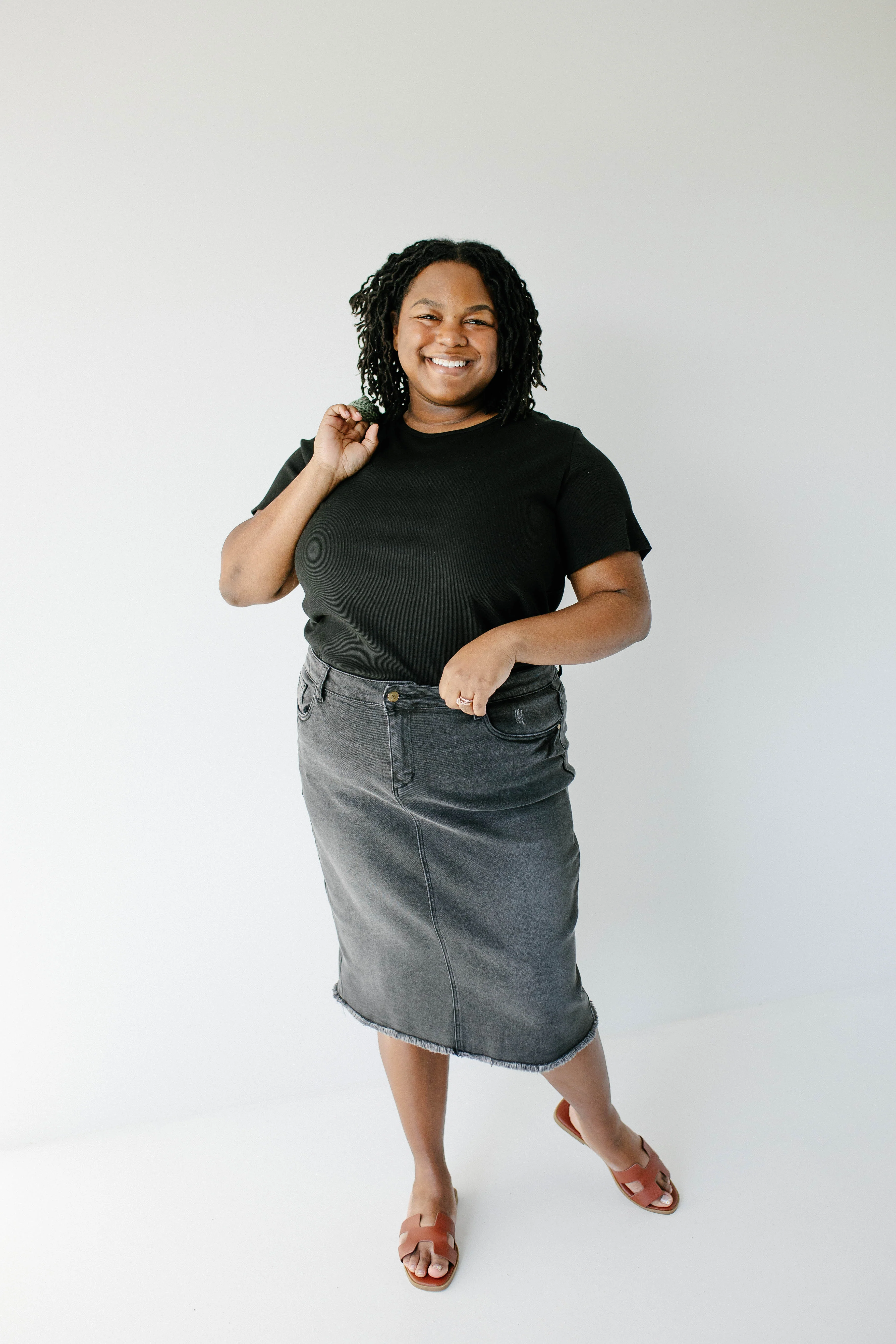 Nala Distressed Denim Skirt - Image 5