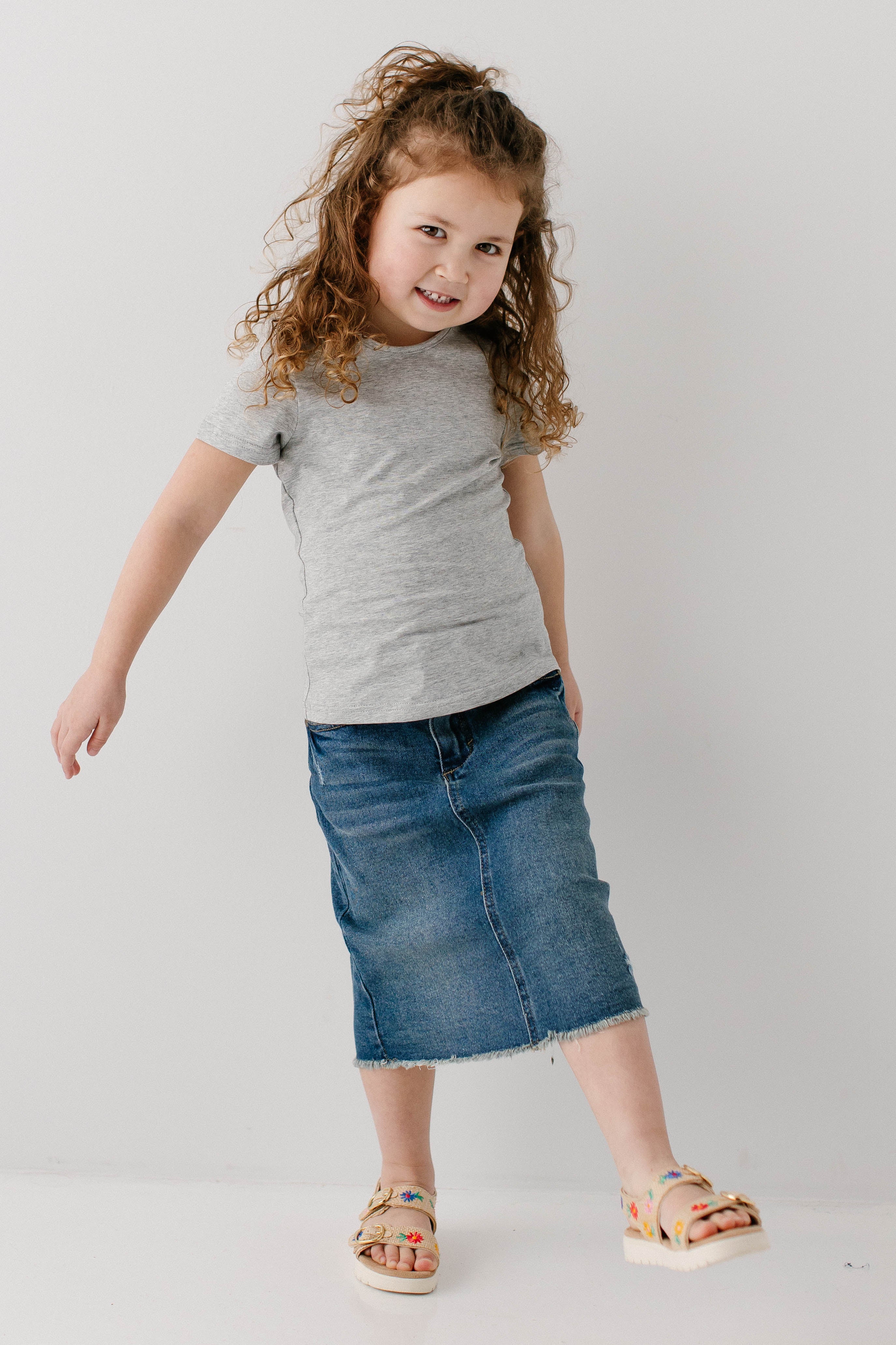 Nala Girl Distressed Denim Skirt - Image 7