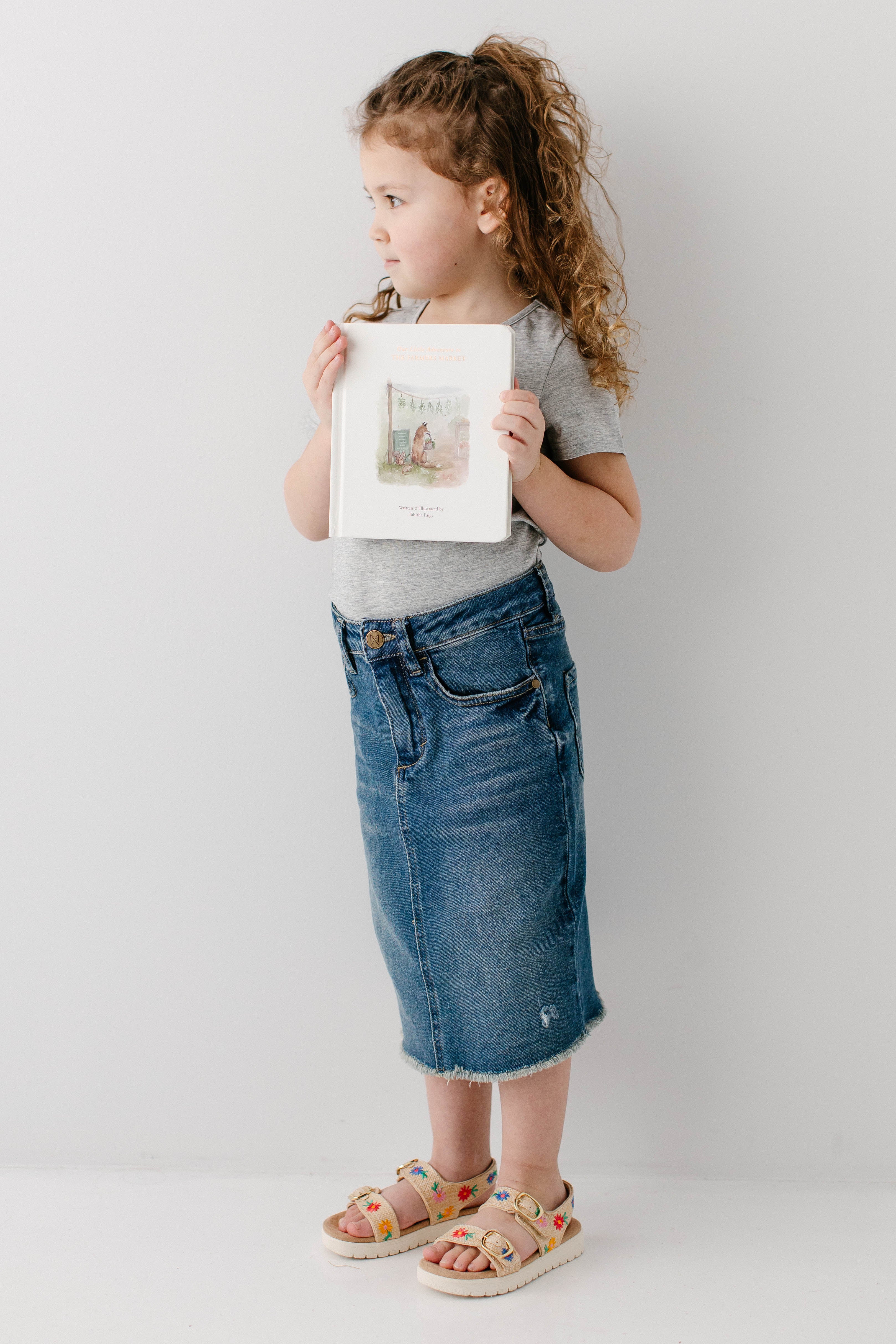 Nala Girl Distressed Denim Skirt - Image 9