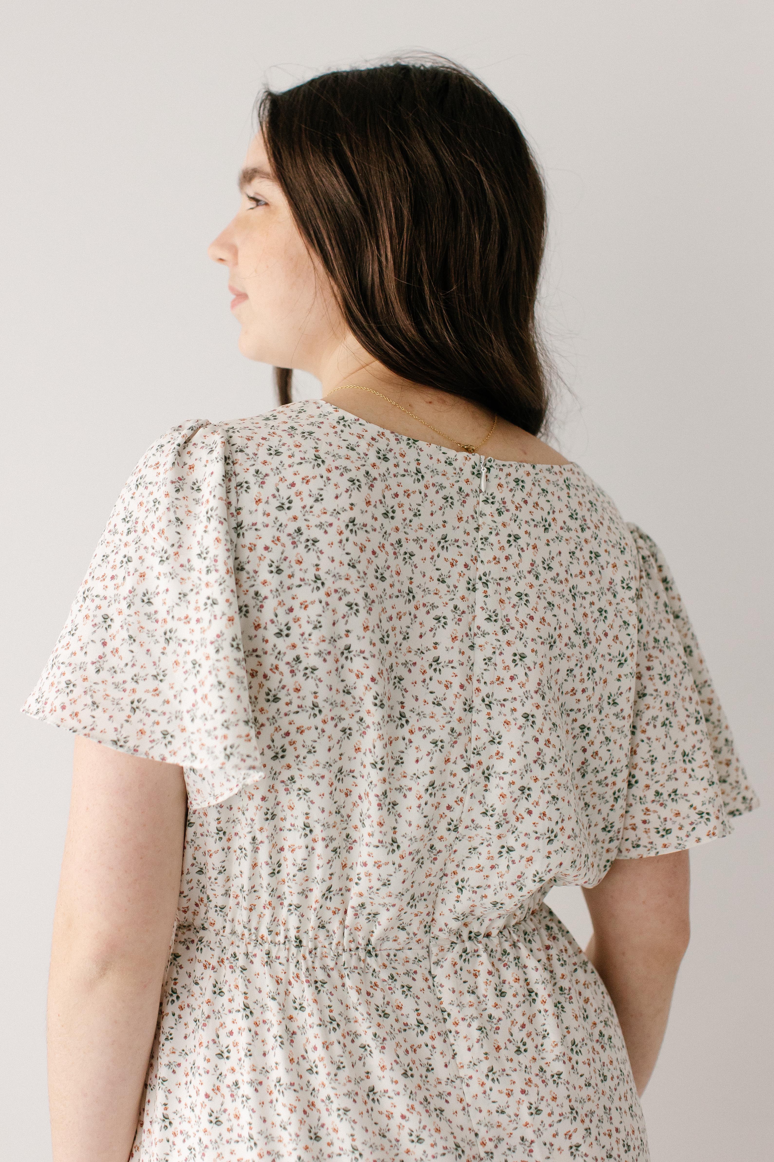 Naomi Ditsy Floral Midi Dress - Image 7