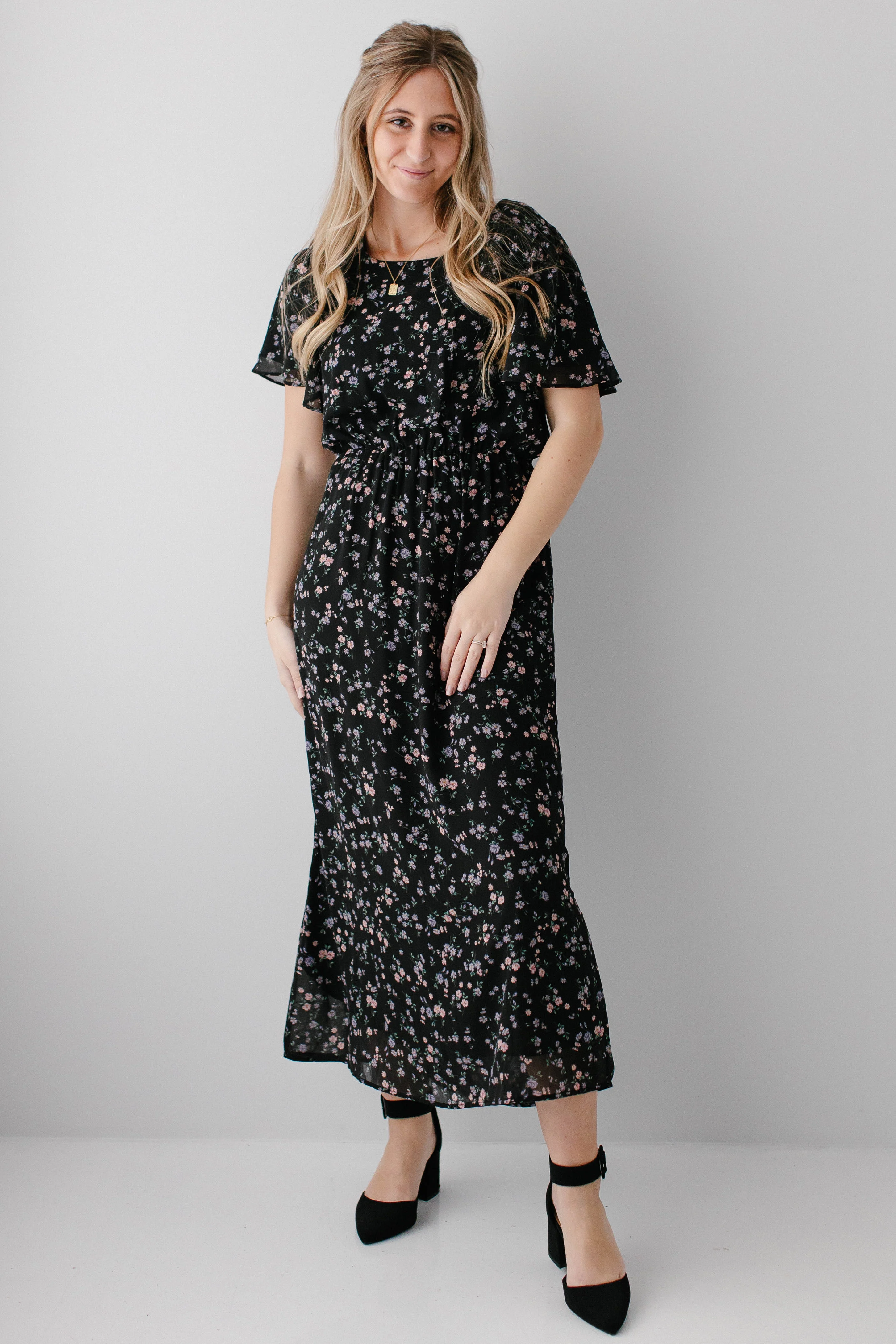 Naomi Floral Midi Dress FINAL SALE - Image 10