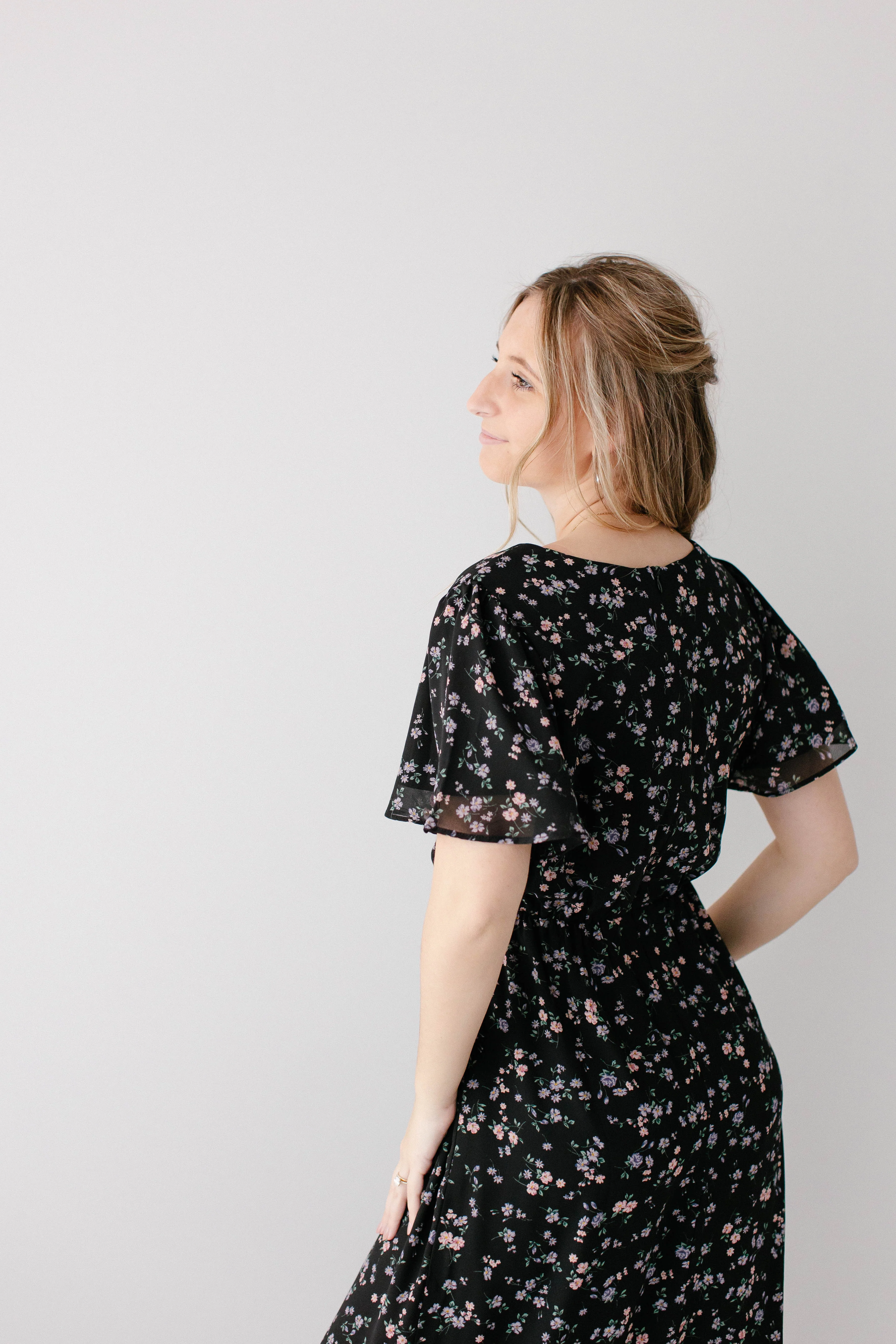 Naomi Floral Midi Dress FINAL SALE - Image 13