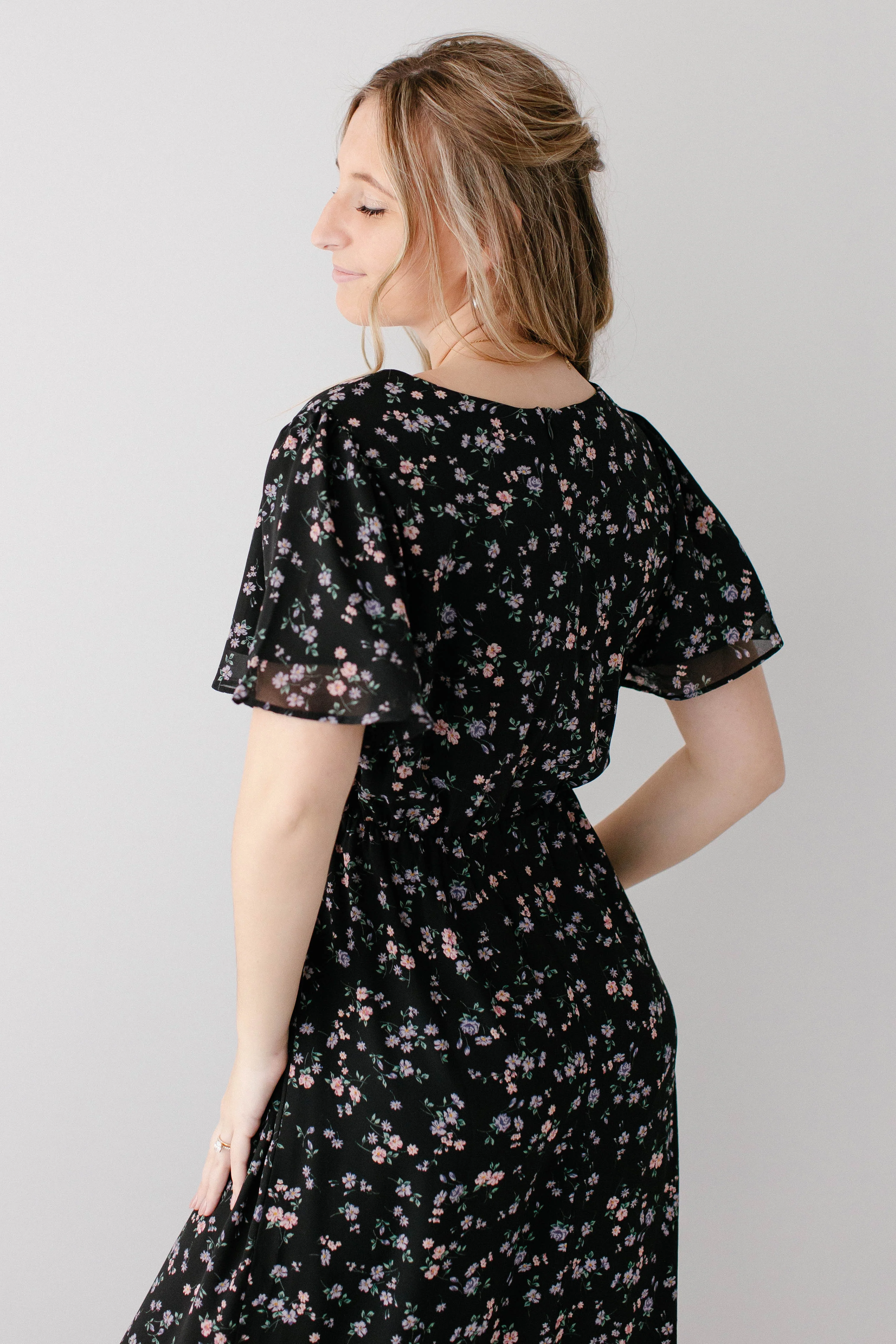 Naomi Floral Midi Dress FINAL SALE - Image 14