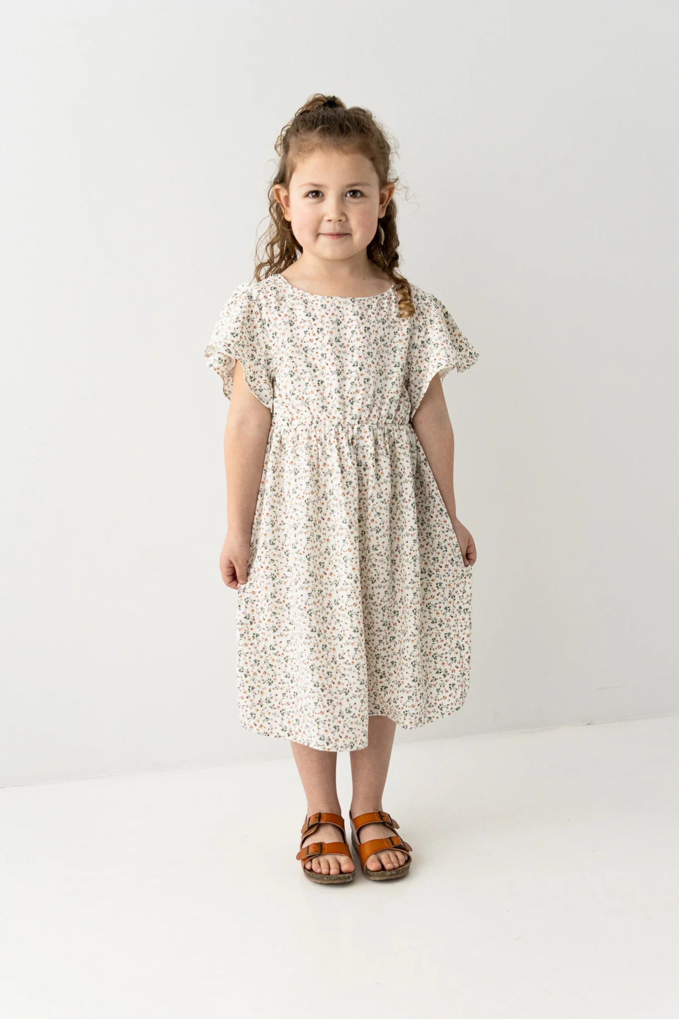 Naomi Girl Ditsy Floral Dress - Image 3