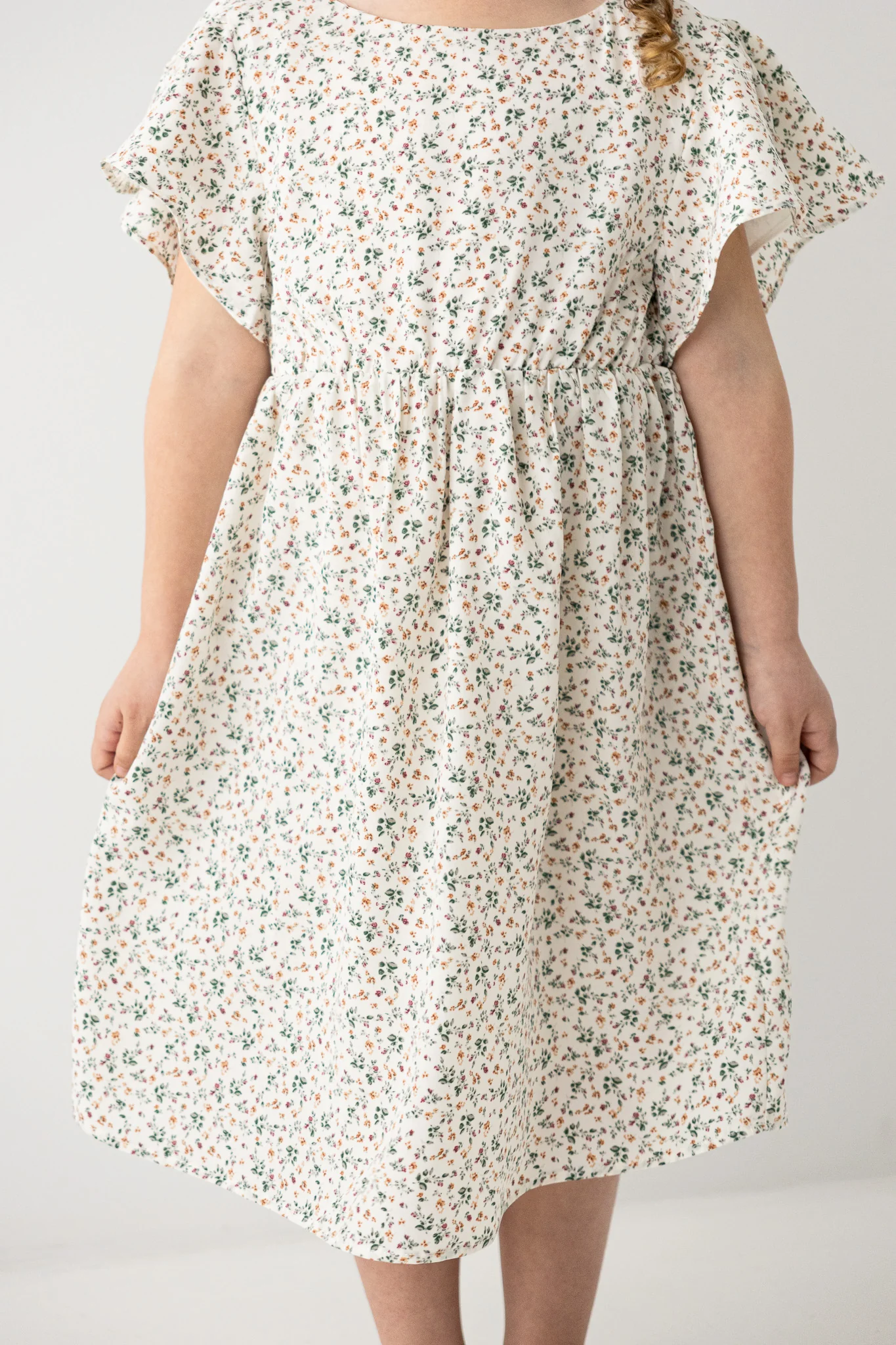 Naomi Girl Ditsy Floral Dress - Image 4