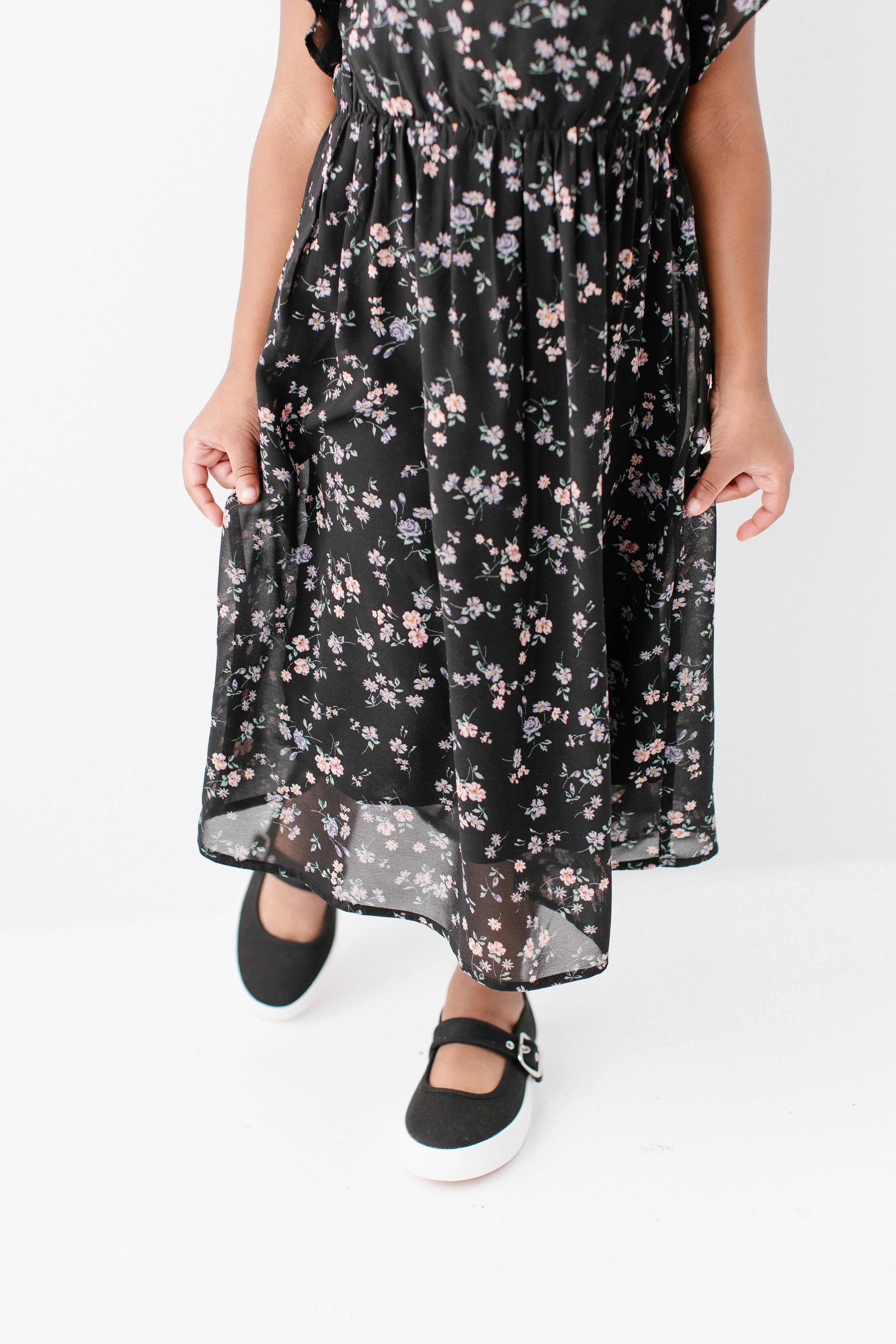 Naomi Girl Floral Midi Dress FINAL SALE - Image 3