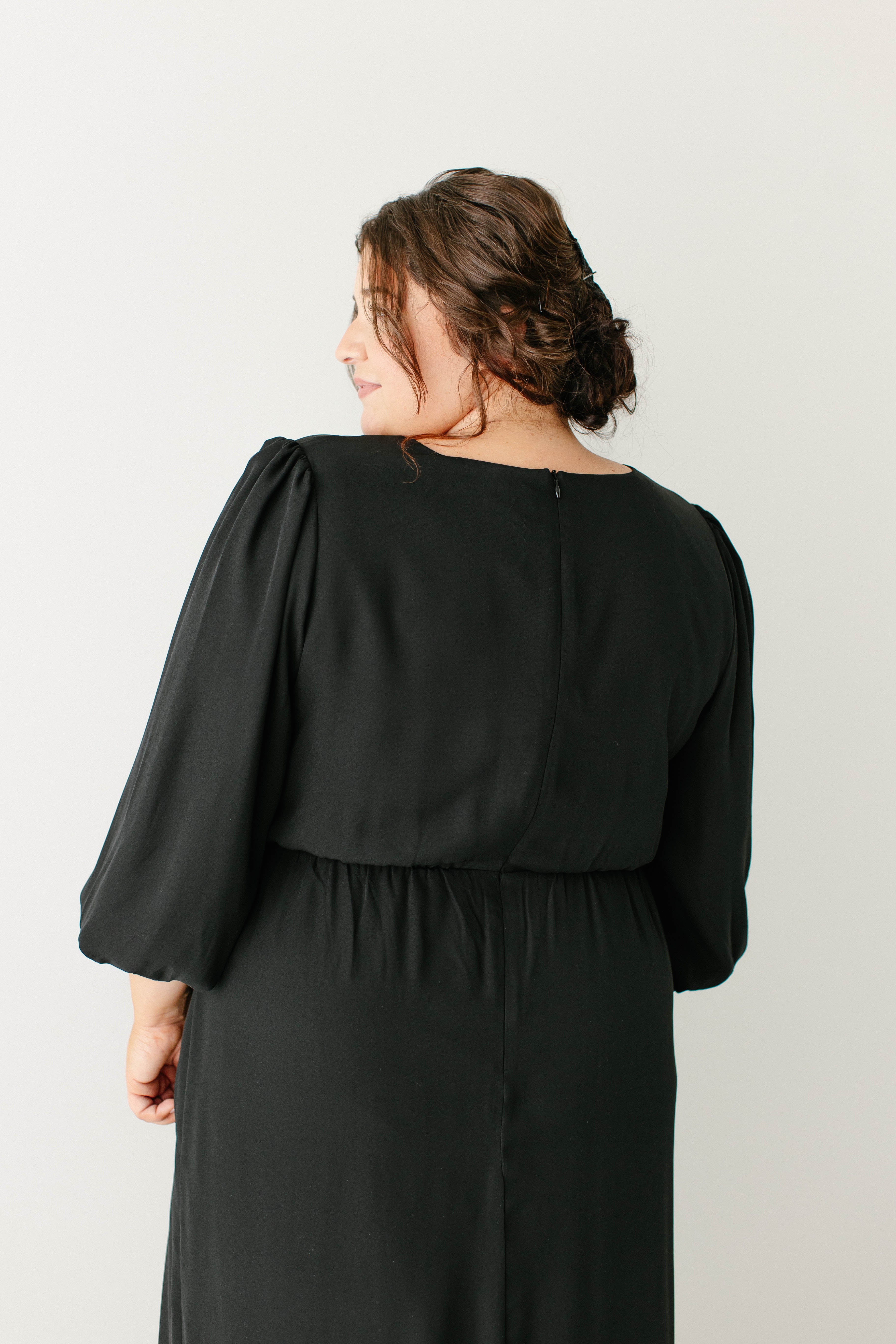 Naomi Long Sleeve Chiffon Maxi Dress FINAL SALE - Image 5