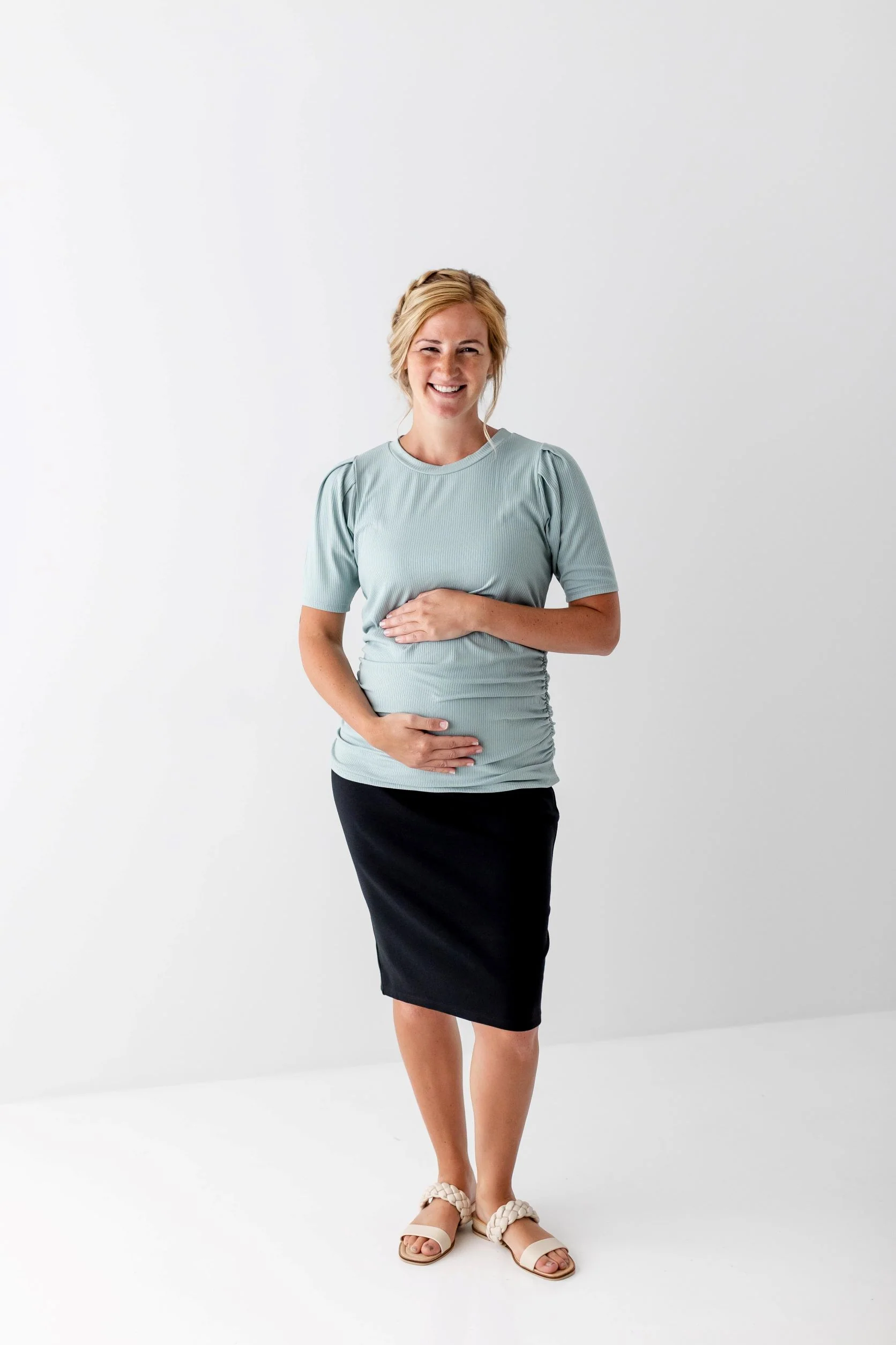 Nicole Maternity Ponte Knit Skirt FINAL SALE - Image 8
