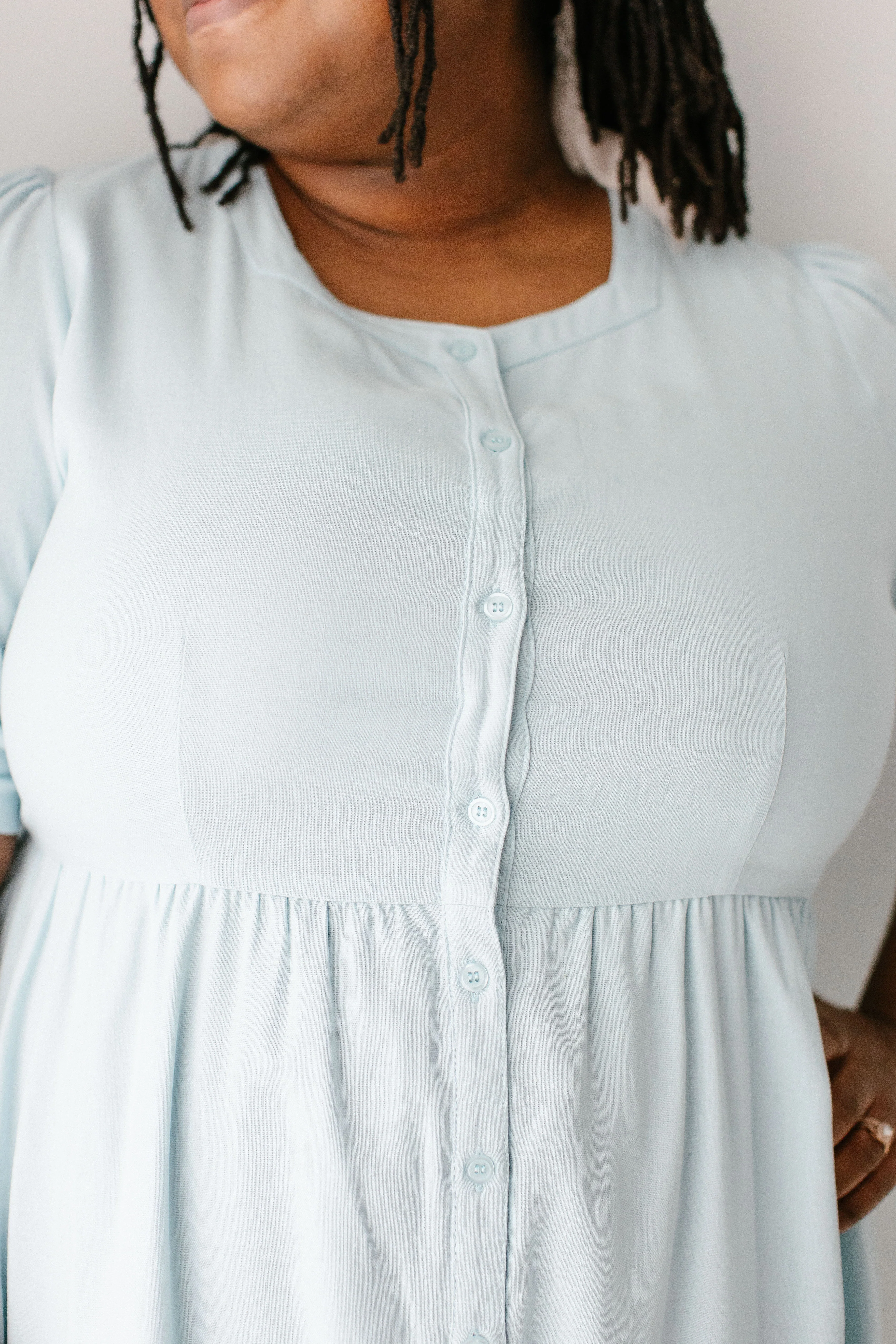 Nora Button Front A-Line Dress - Image 32