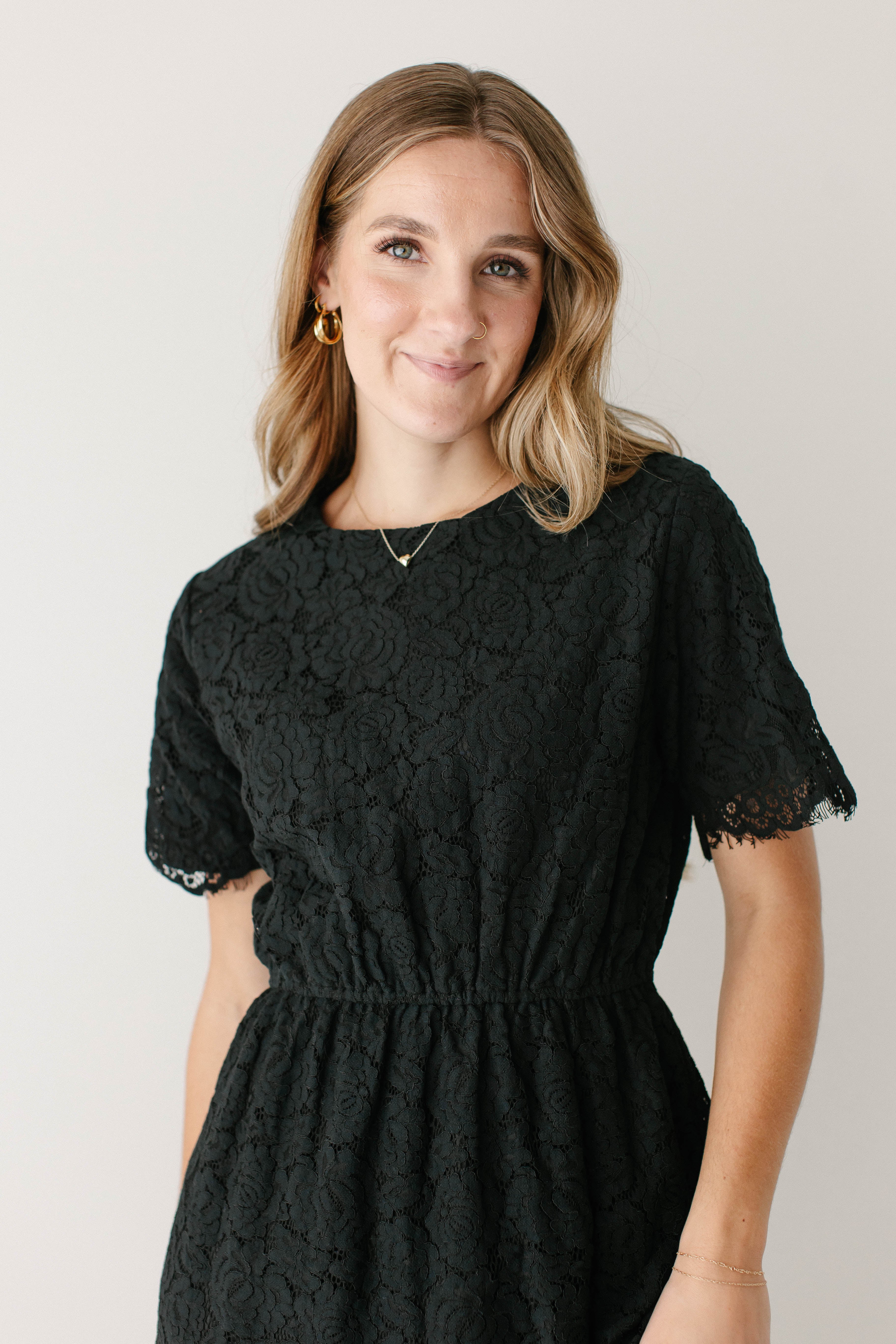 Odessa Round Neck Lace Maxi Dress FINAL SALE - Image 15