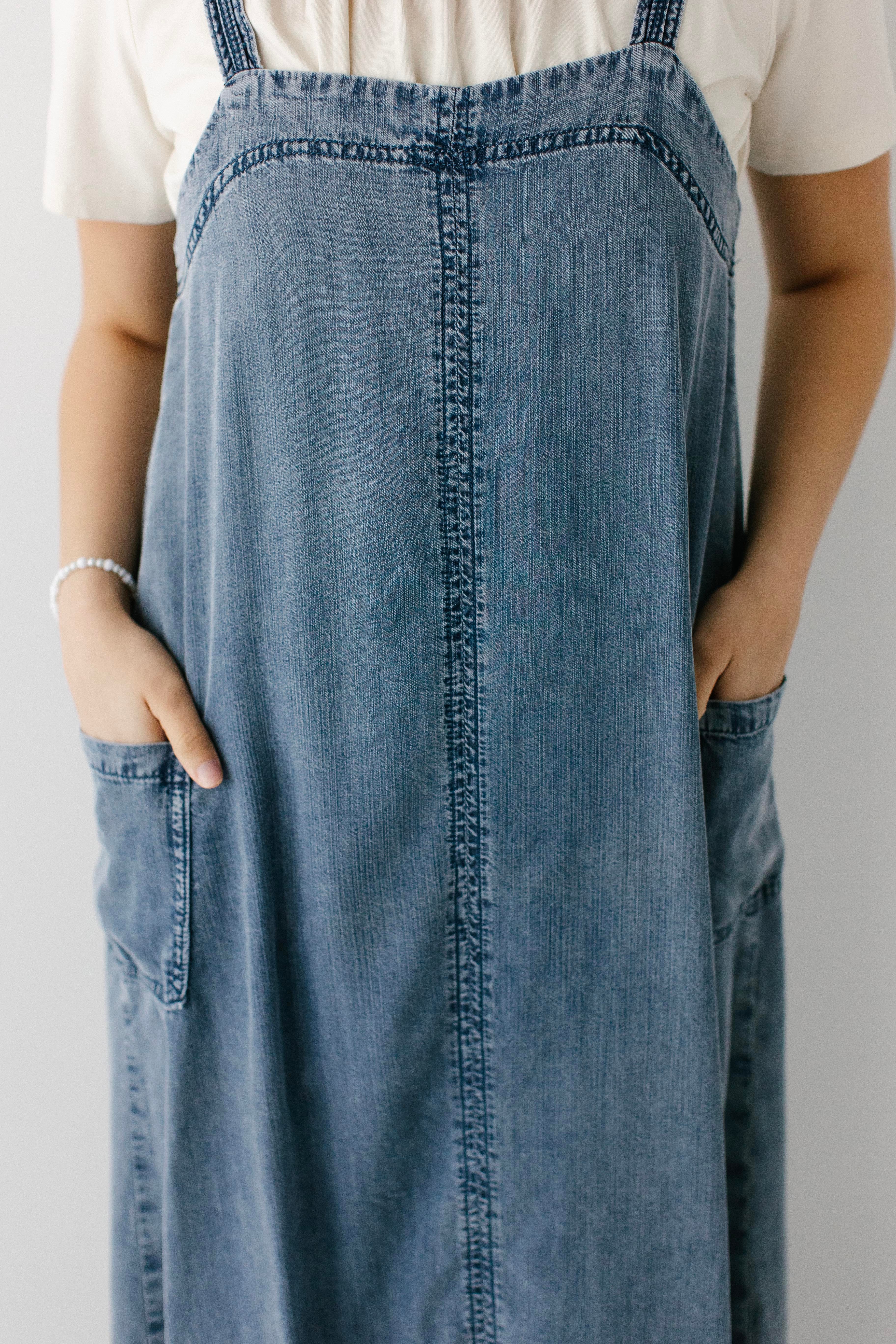 Omaha Chambray Overall Maxi Dress - Image 3