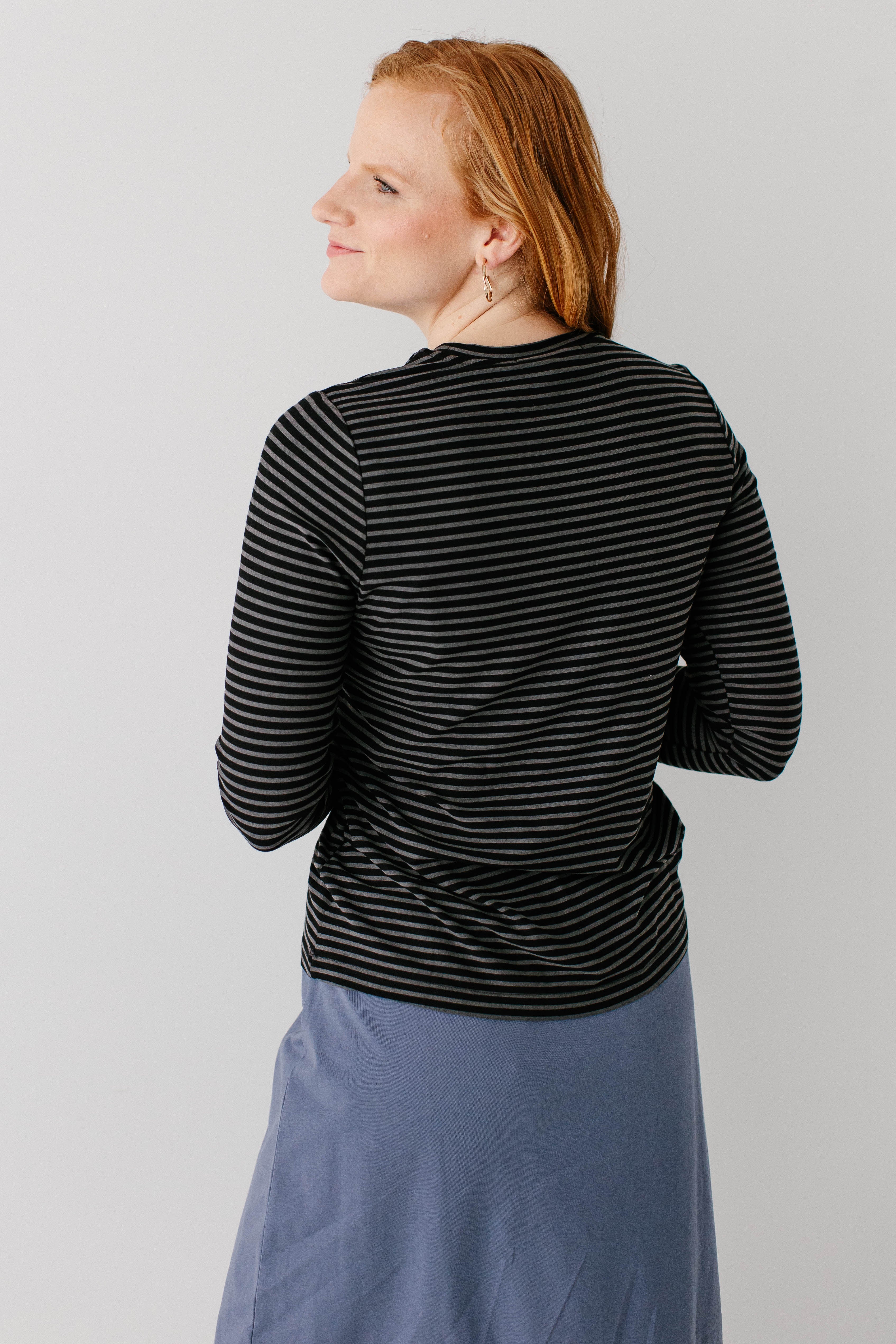 Palmer Long Sleeve Striped Tee FINAL SALE - Image 6