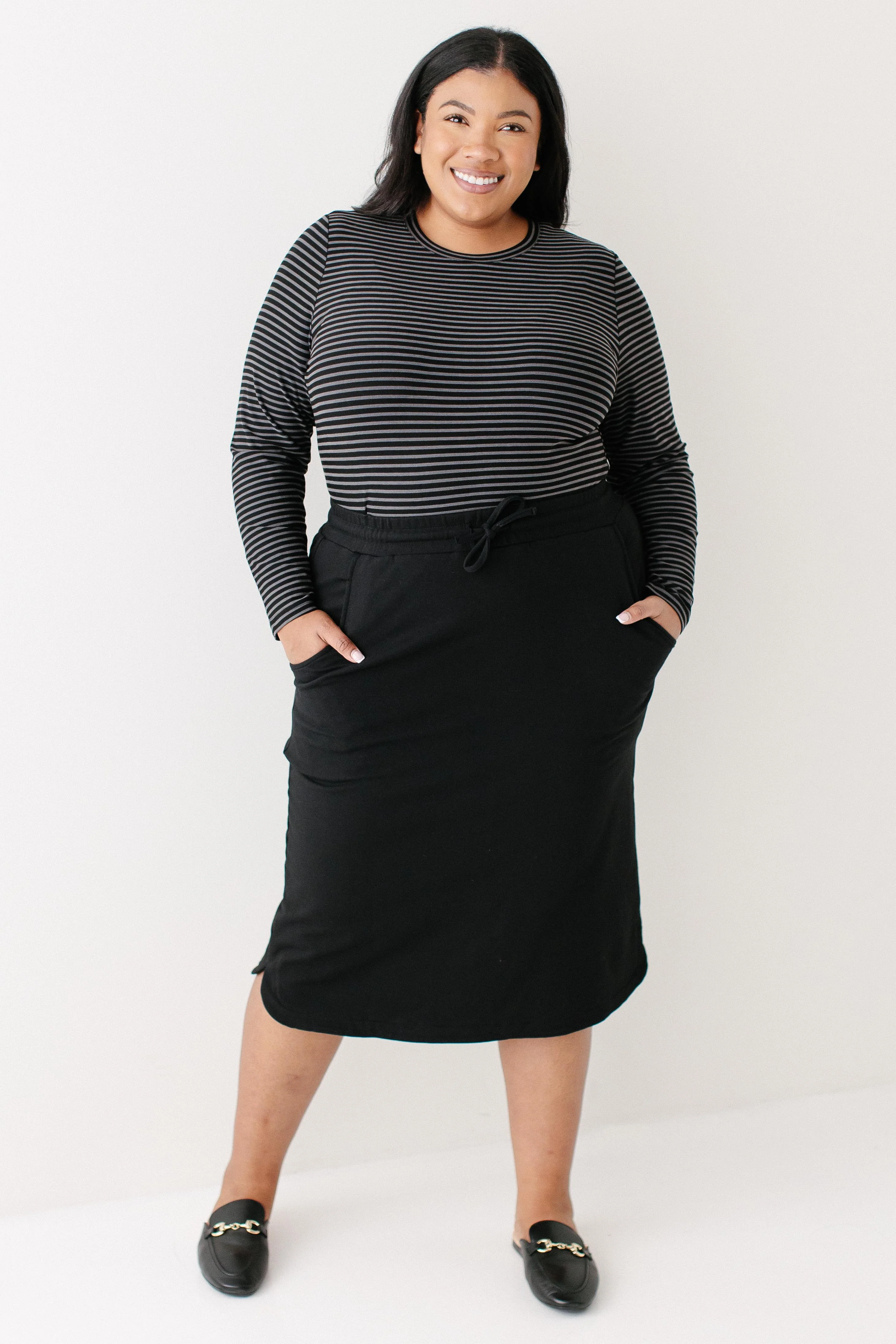 Palmer Long Sleeve Striped Tee FINAL SALE - Image 7