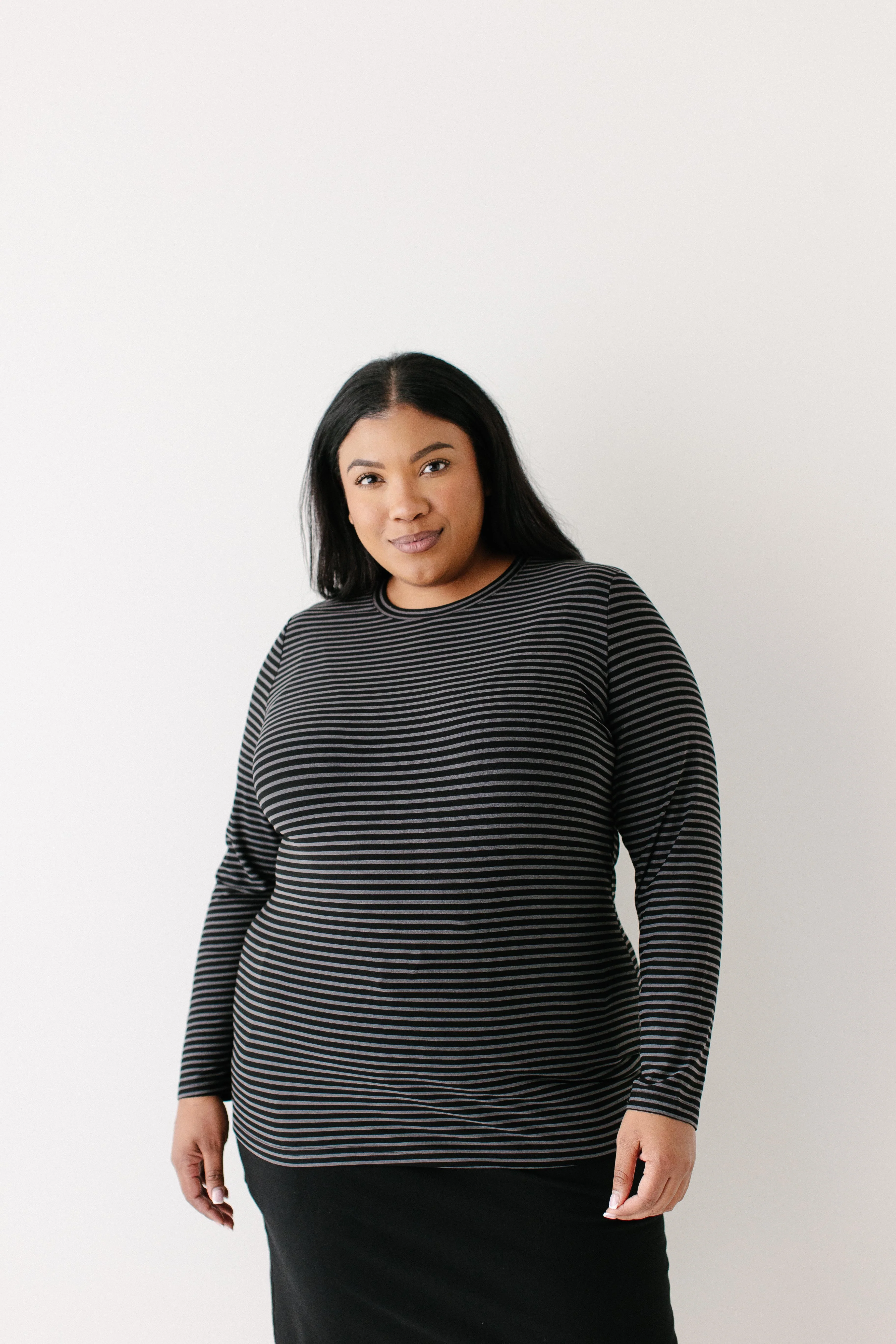 Palmer Long Sleeve Striped Tee FINAL SALE - Image 8