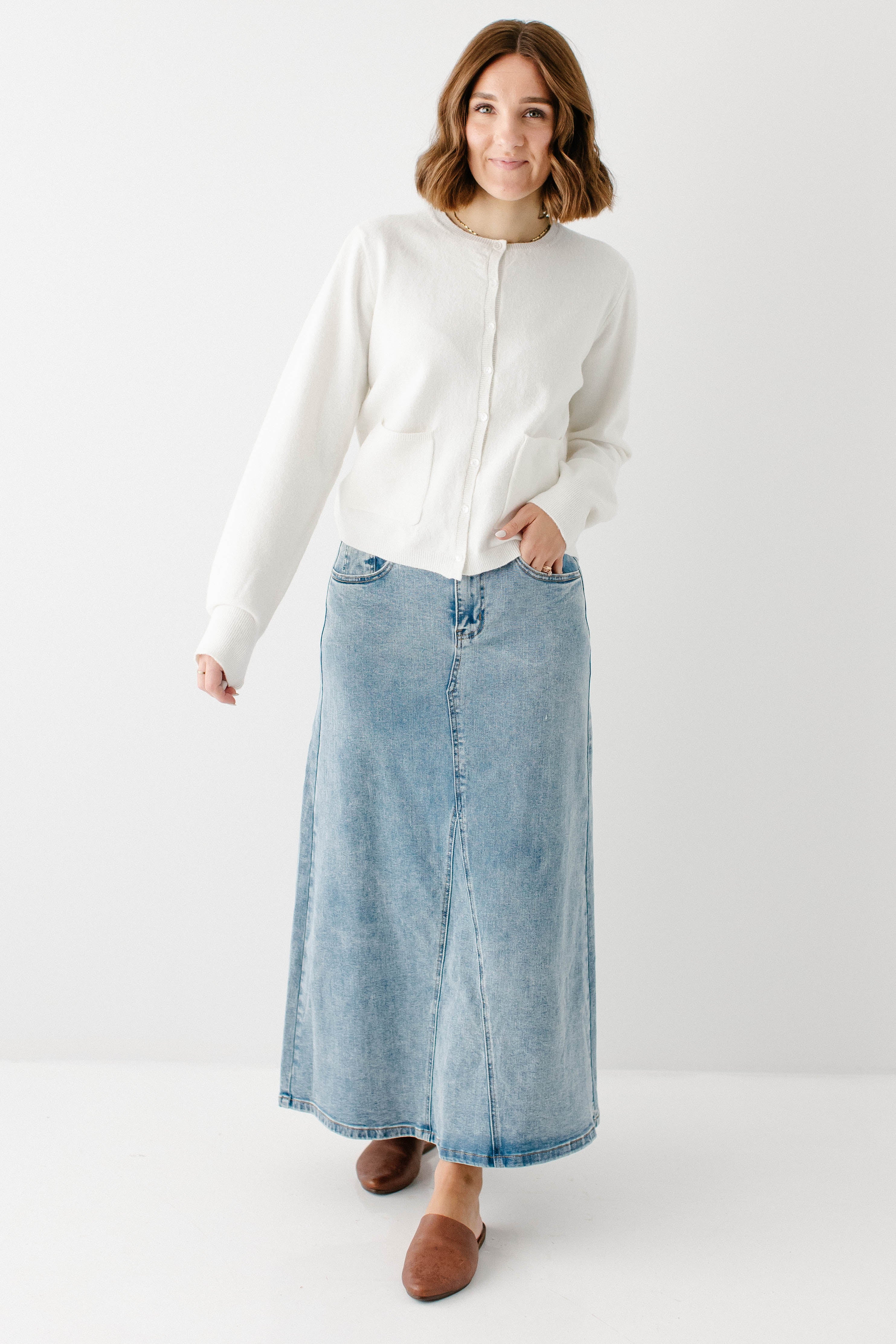 'Phyllis' Button Down Knit Cardigan FINAL SALE - Image 3