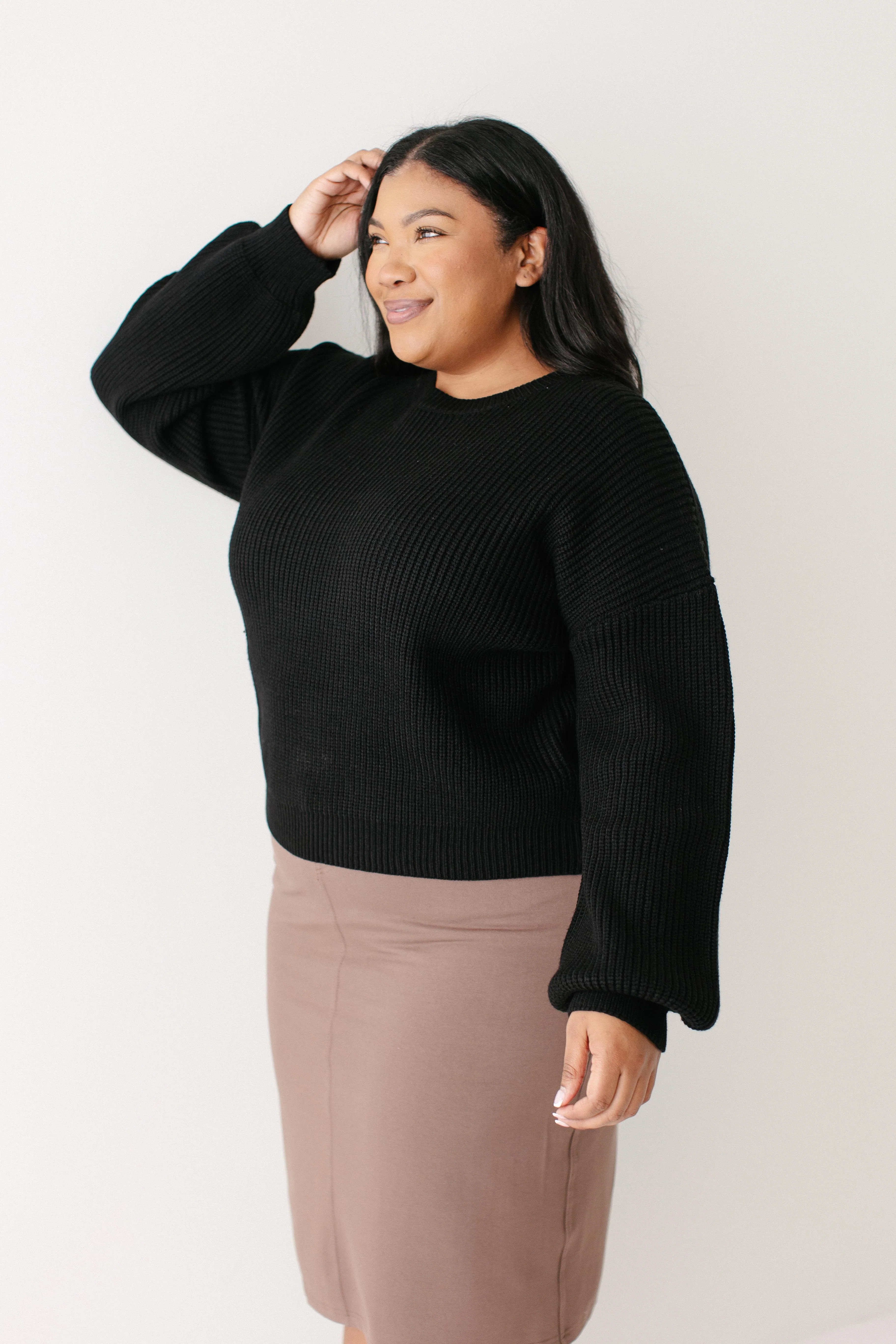 Piper Knee Length Knit Denim Skirt - Image 18