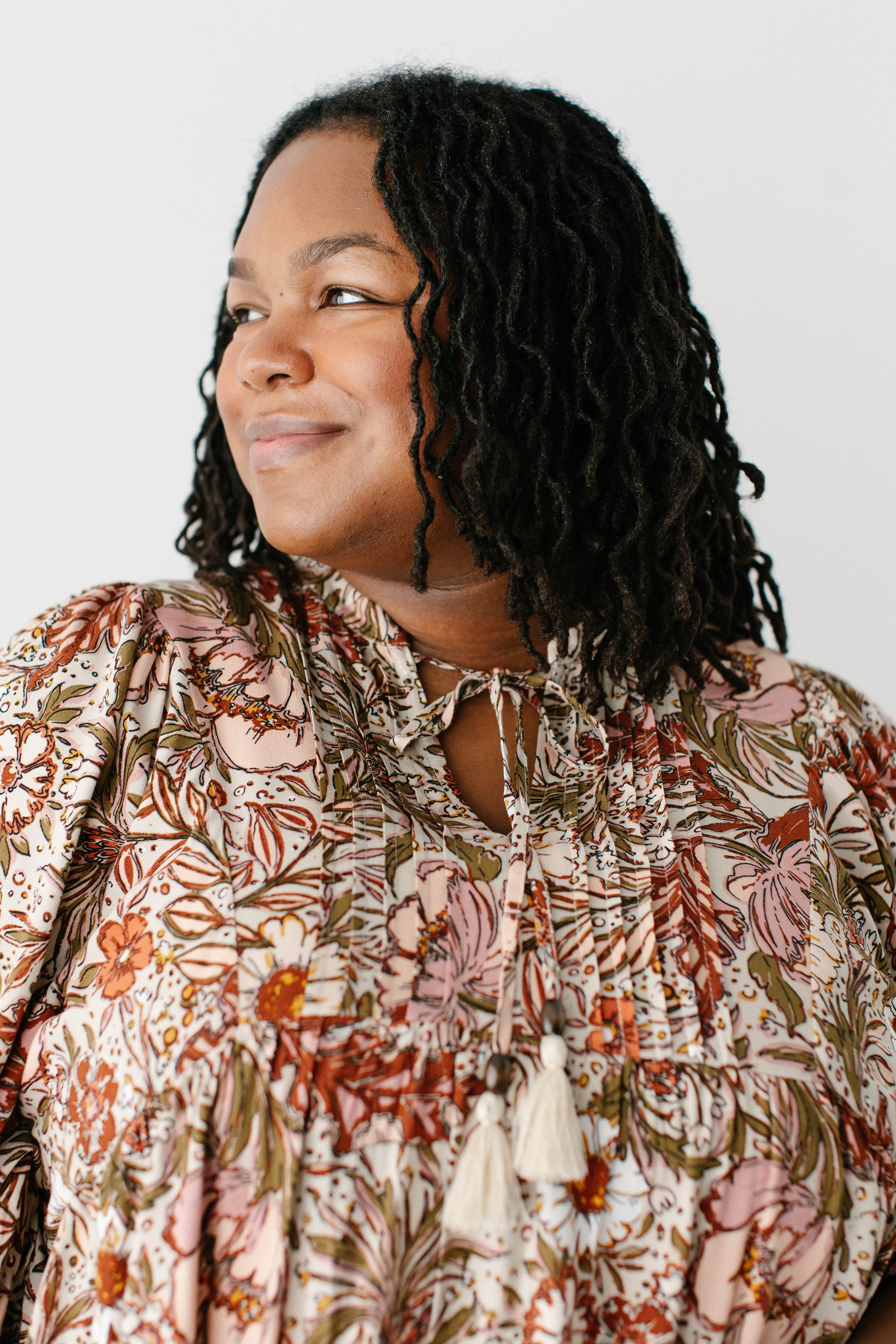 Plus 'Condi' Bohemian Floral Peasant Top FINAL SALE - Image 4