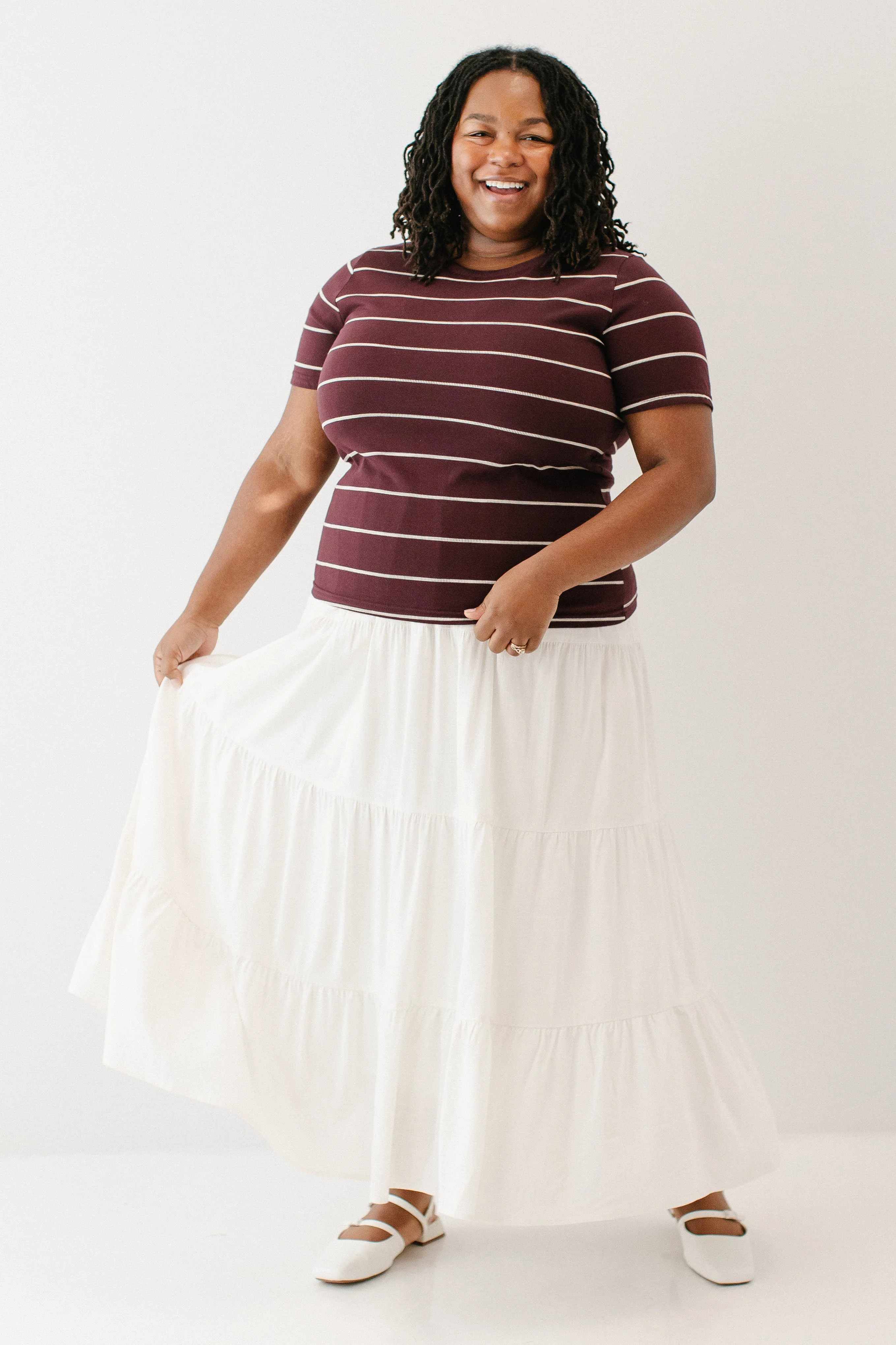 Plus 'Conor' Classic Striped Top FINAL SALE - Image 2