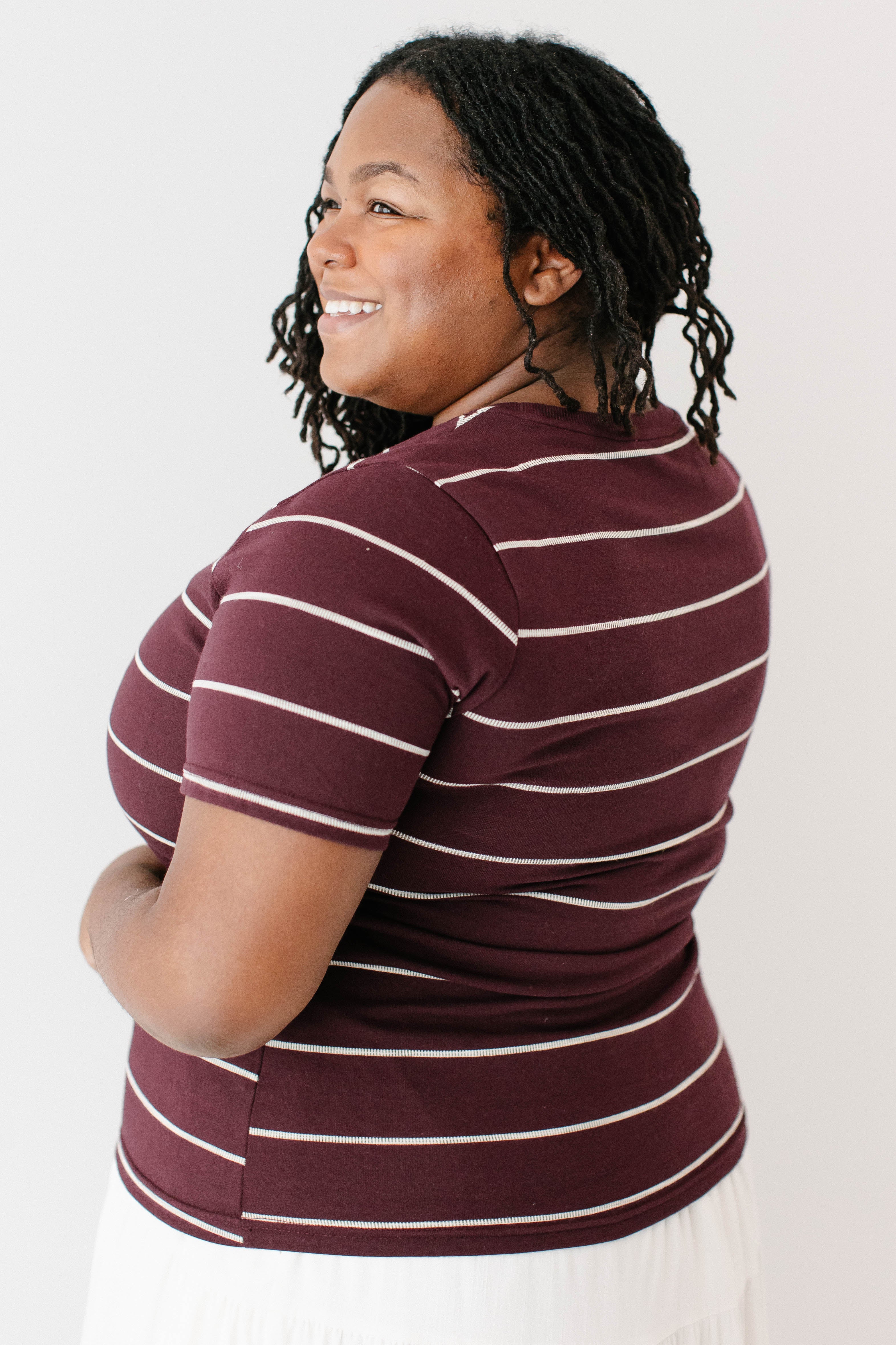 Plus 'Conor' Classic Striped Top FINAL SALE - Image 6