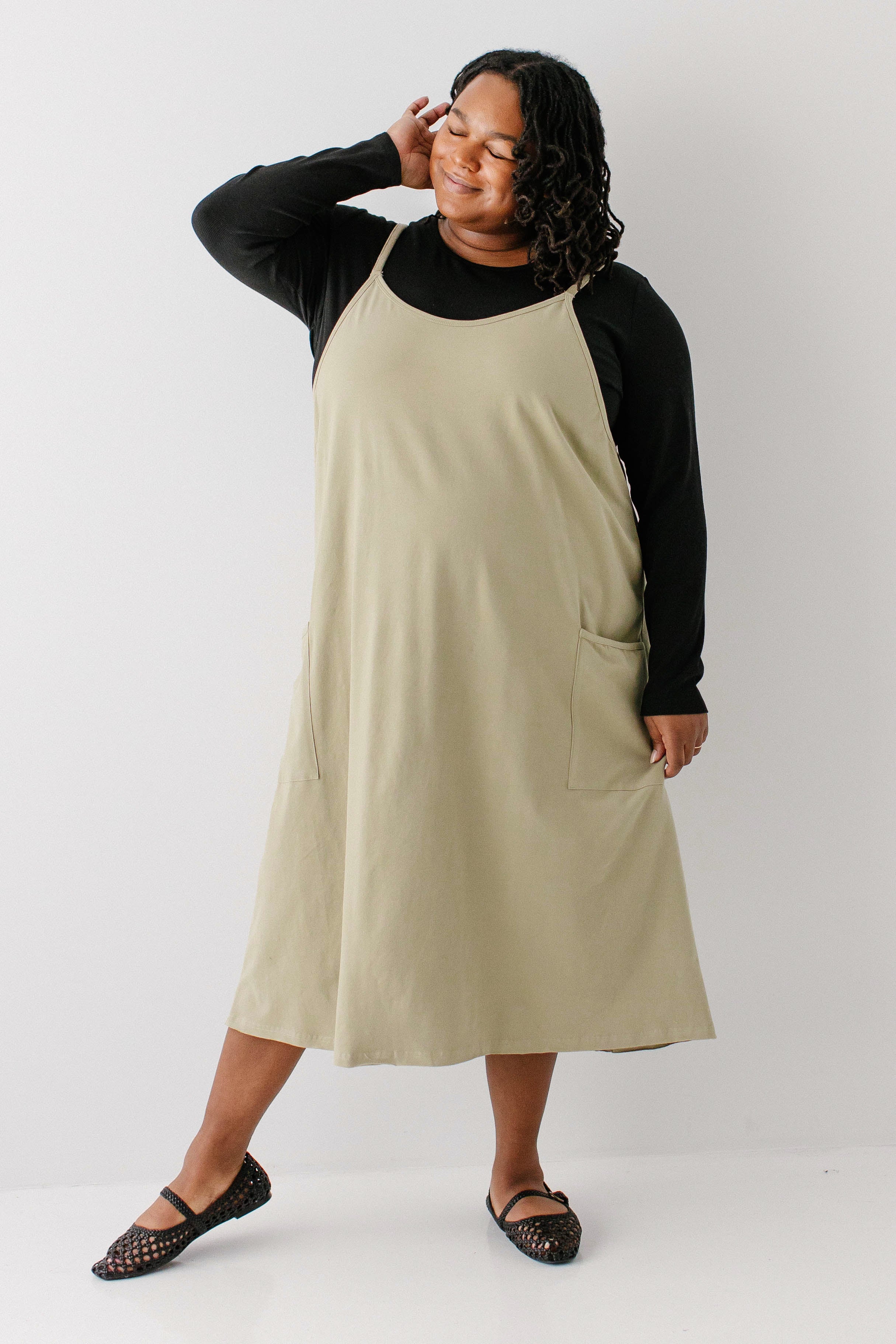 Plus Suri Cami Knit Midi Dress FINAL SALE - Image 3