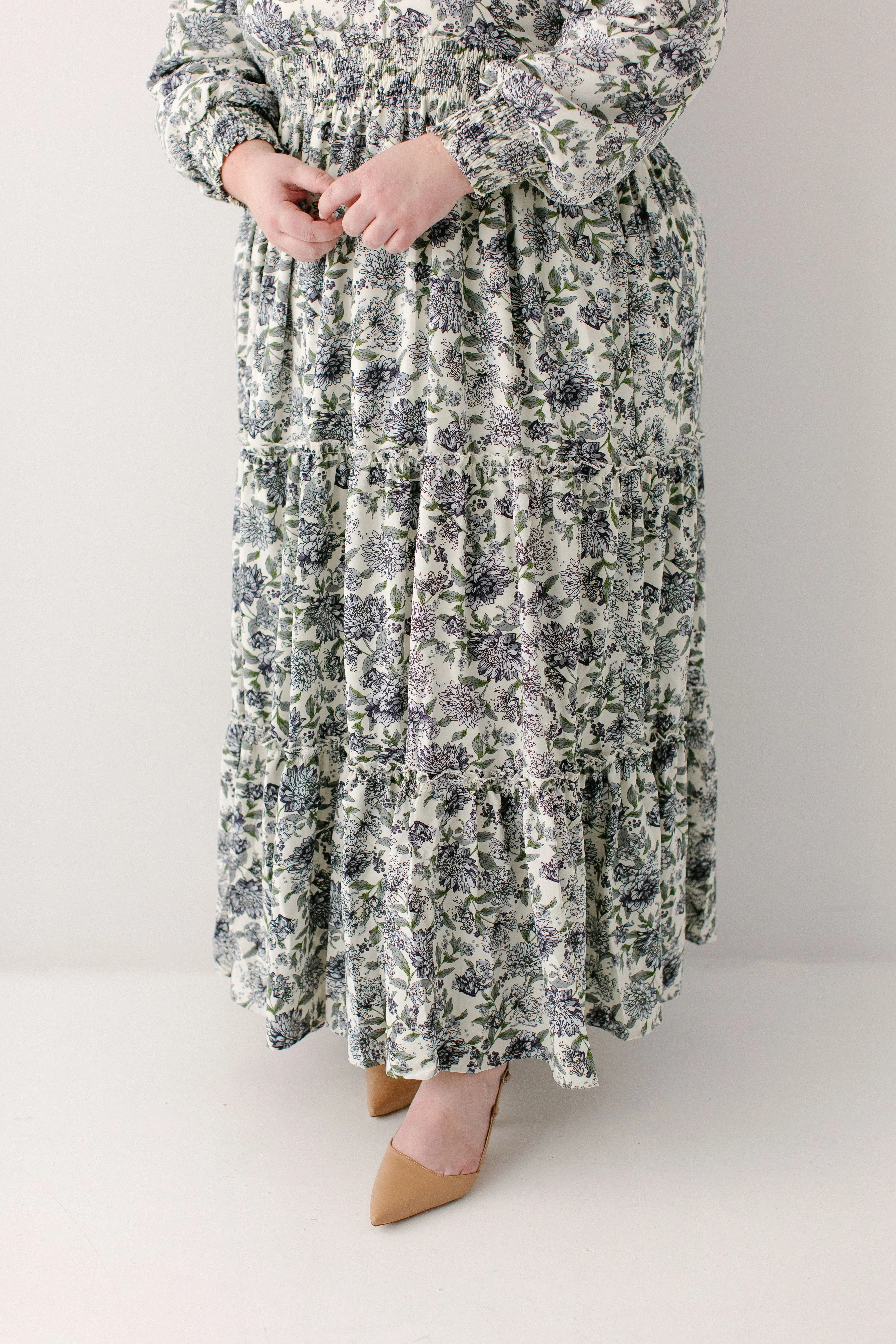 Poetry Blue Floral Tiered Maxi Dress FINAL SALE - Image 11