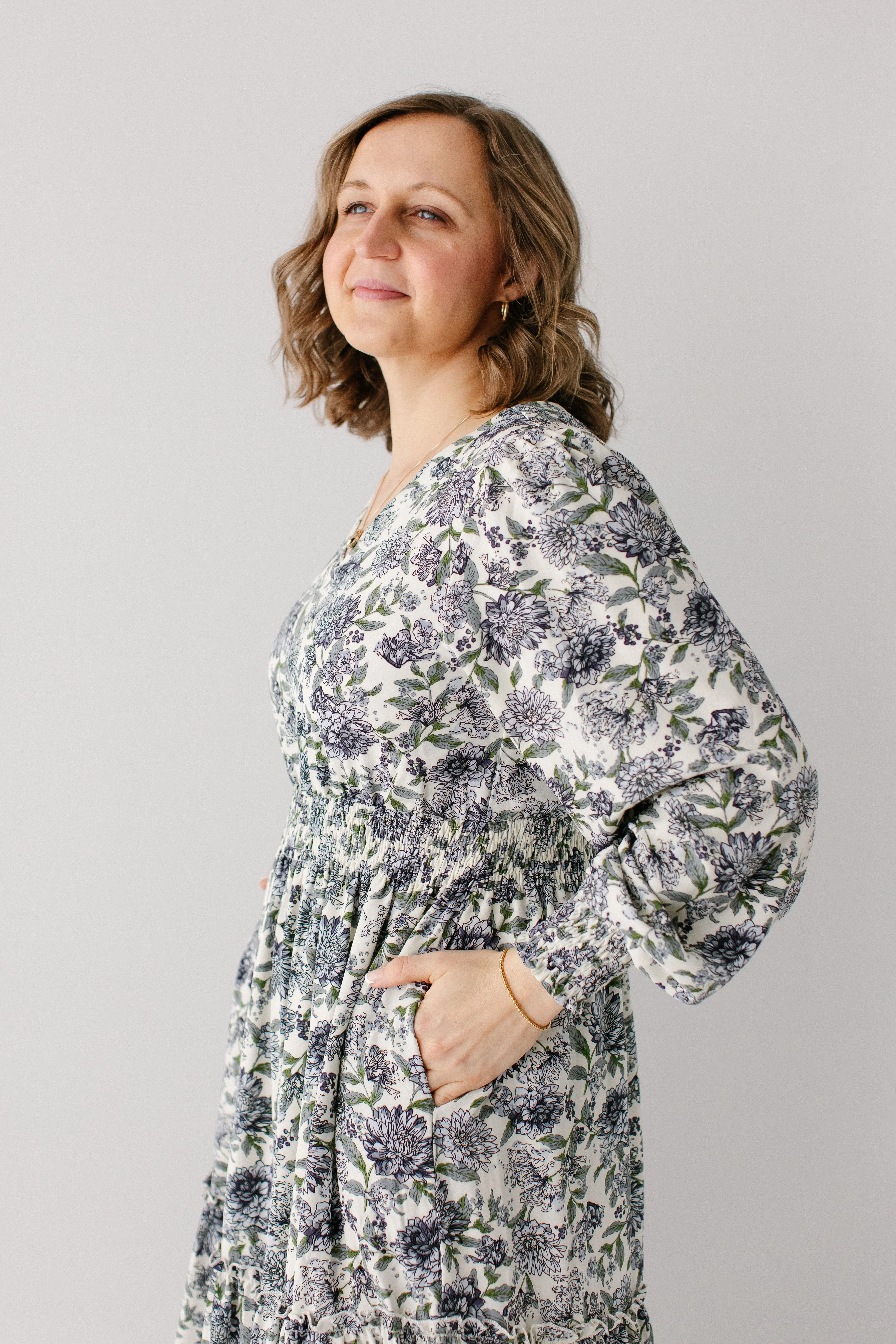 Poetry Blue Floral Tiered Maxi Dress FINAL SALE - Image 5