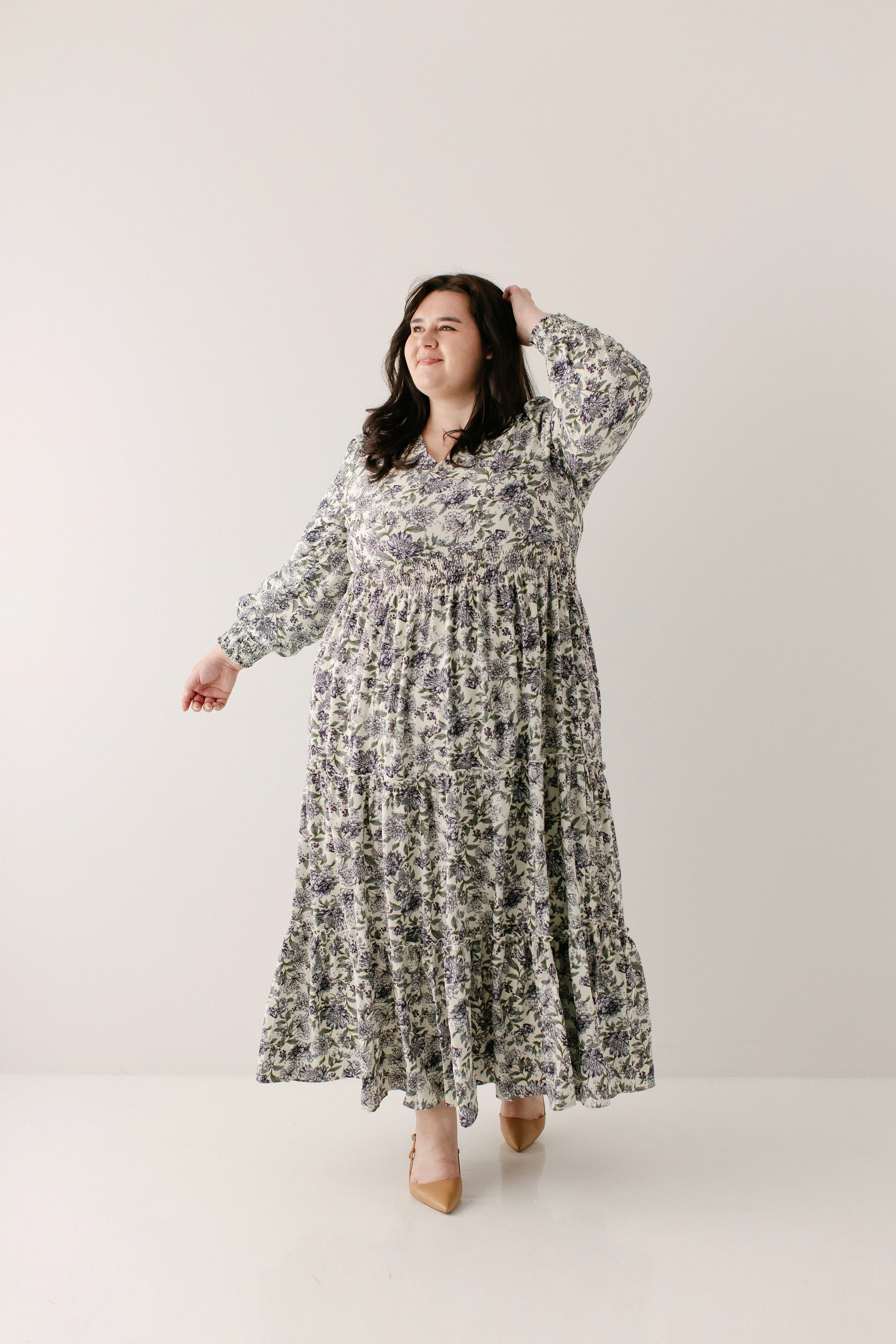 Poetry Blue Floral Tiered Maxi Dress FINAL SALE - Image 9