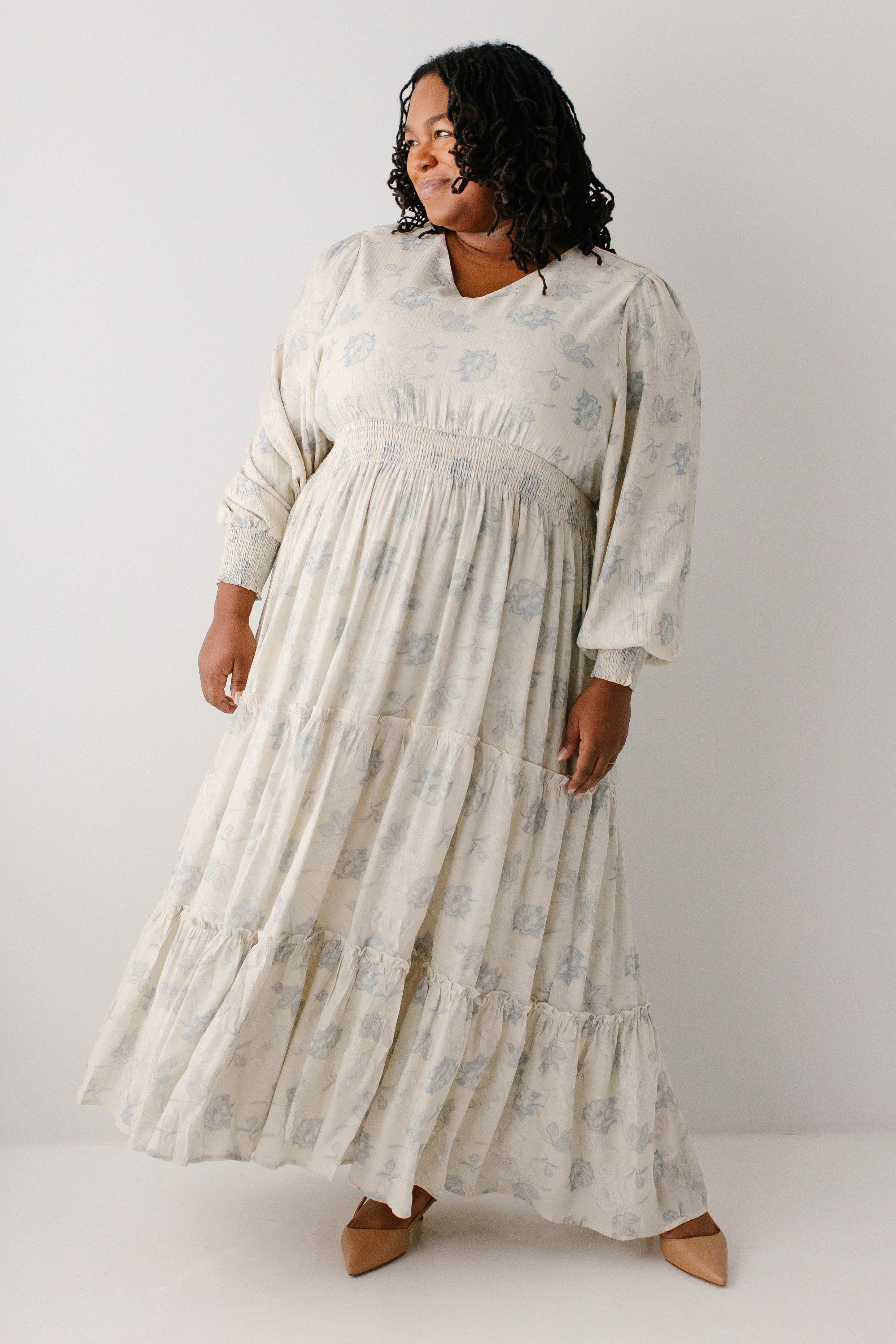 Poetry Dusty Floral Tiered Maxi Dress FINAL SALE - Image 10