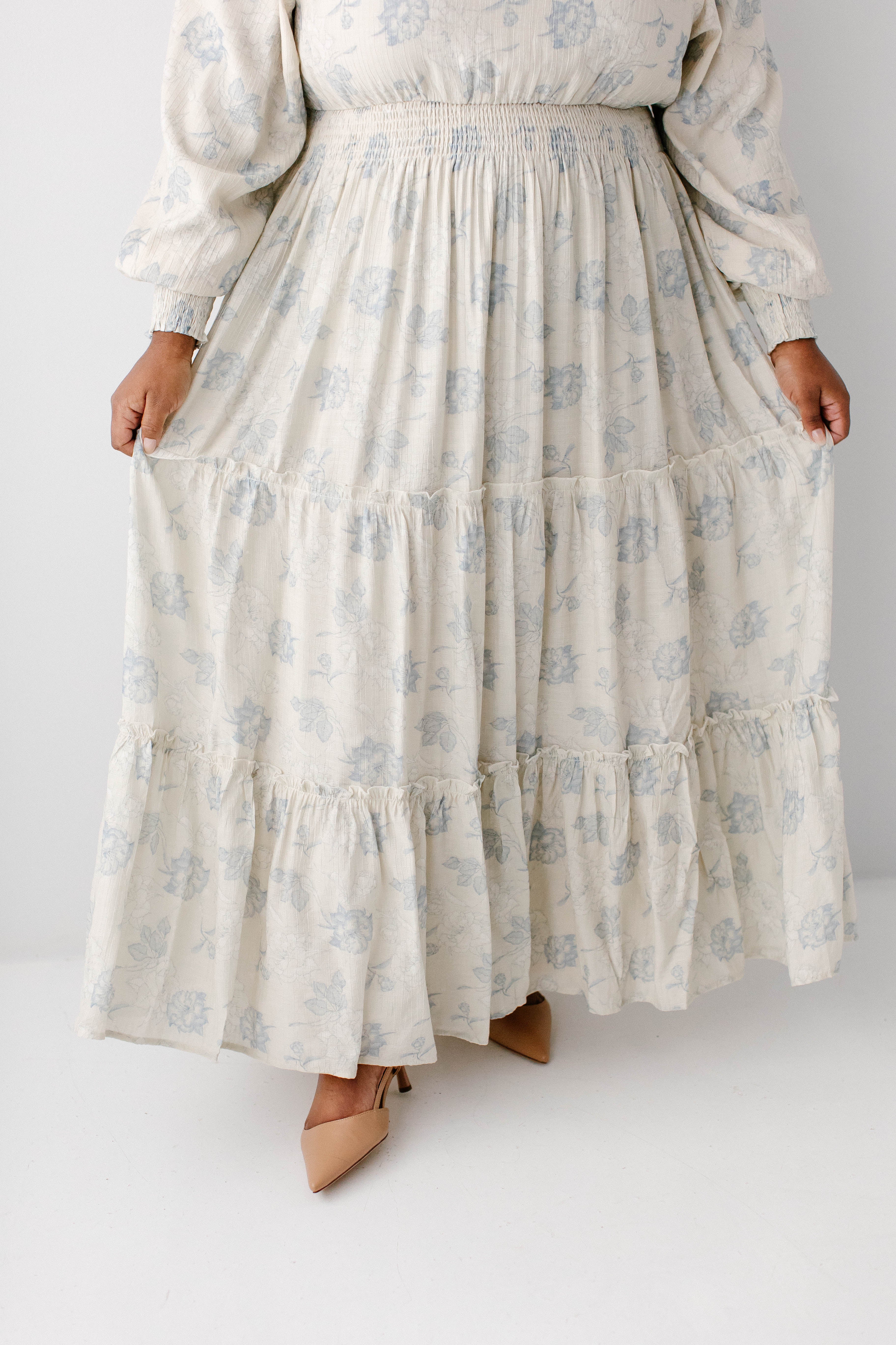 Poetry Dusty Floral Tiered Maxi Dress FINAL SALE - Image 12