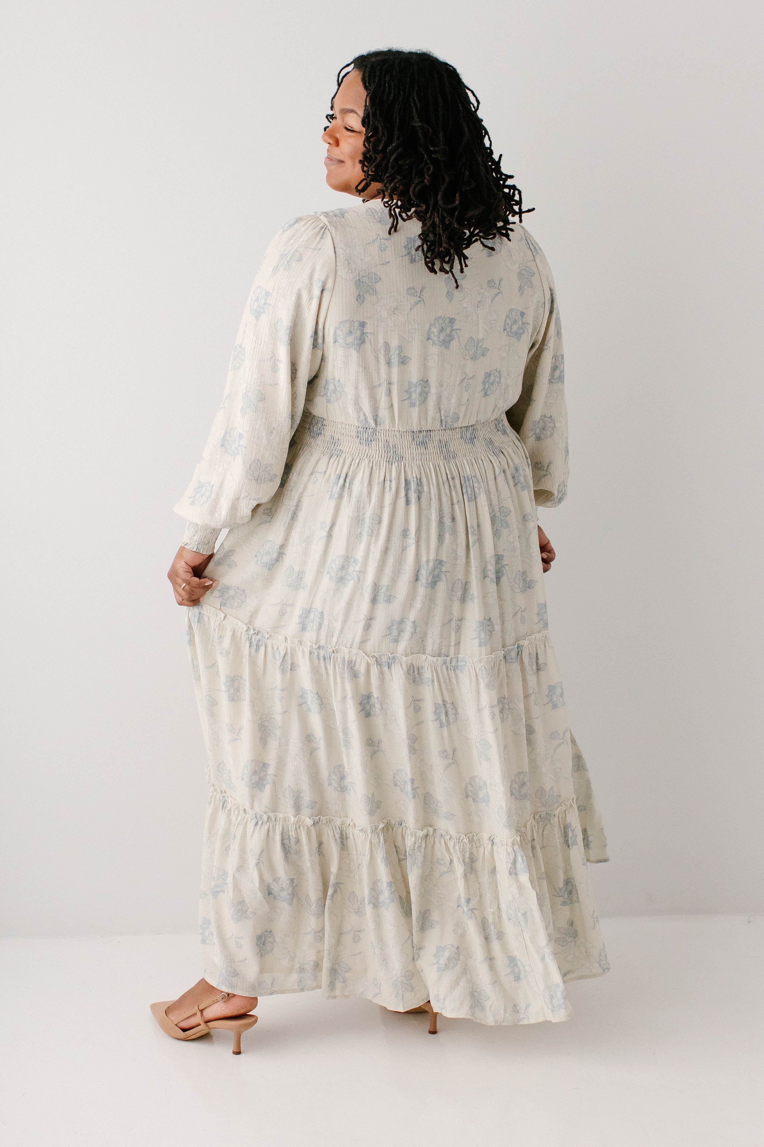Poetry Dusty Floral Tiered Maxi Dress FINAL SALE - Image 15