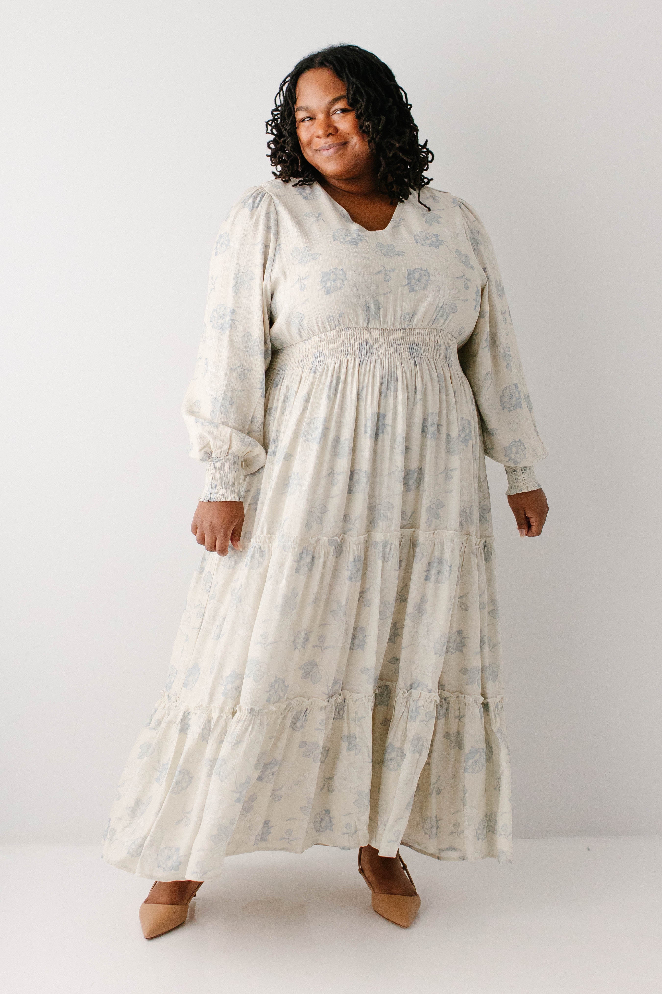 Poetry Dusty Floral Tiered Maxi Dress FINAL SALE - Image 2